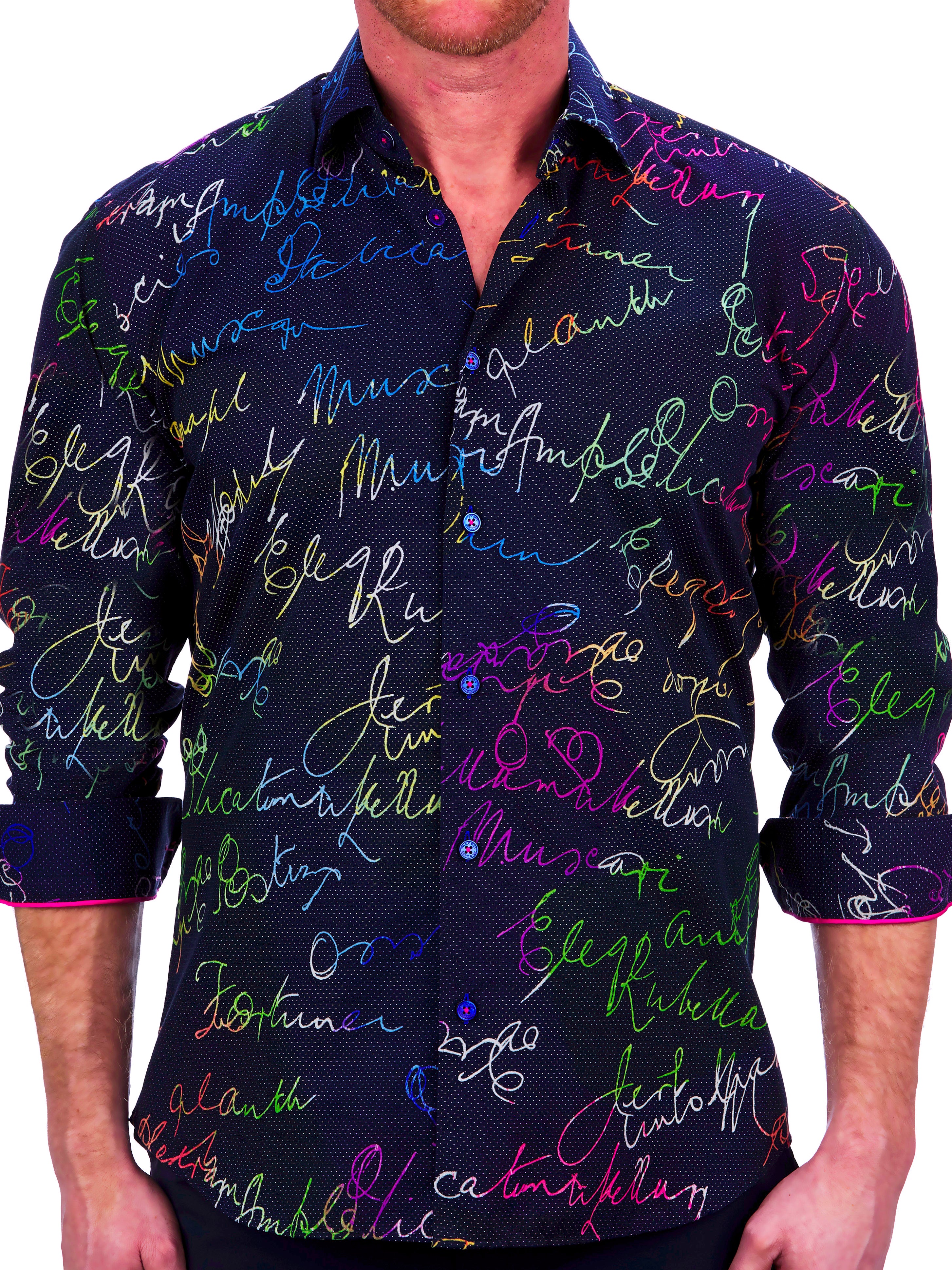 Fibonacci Rainbow scrible Black