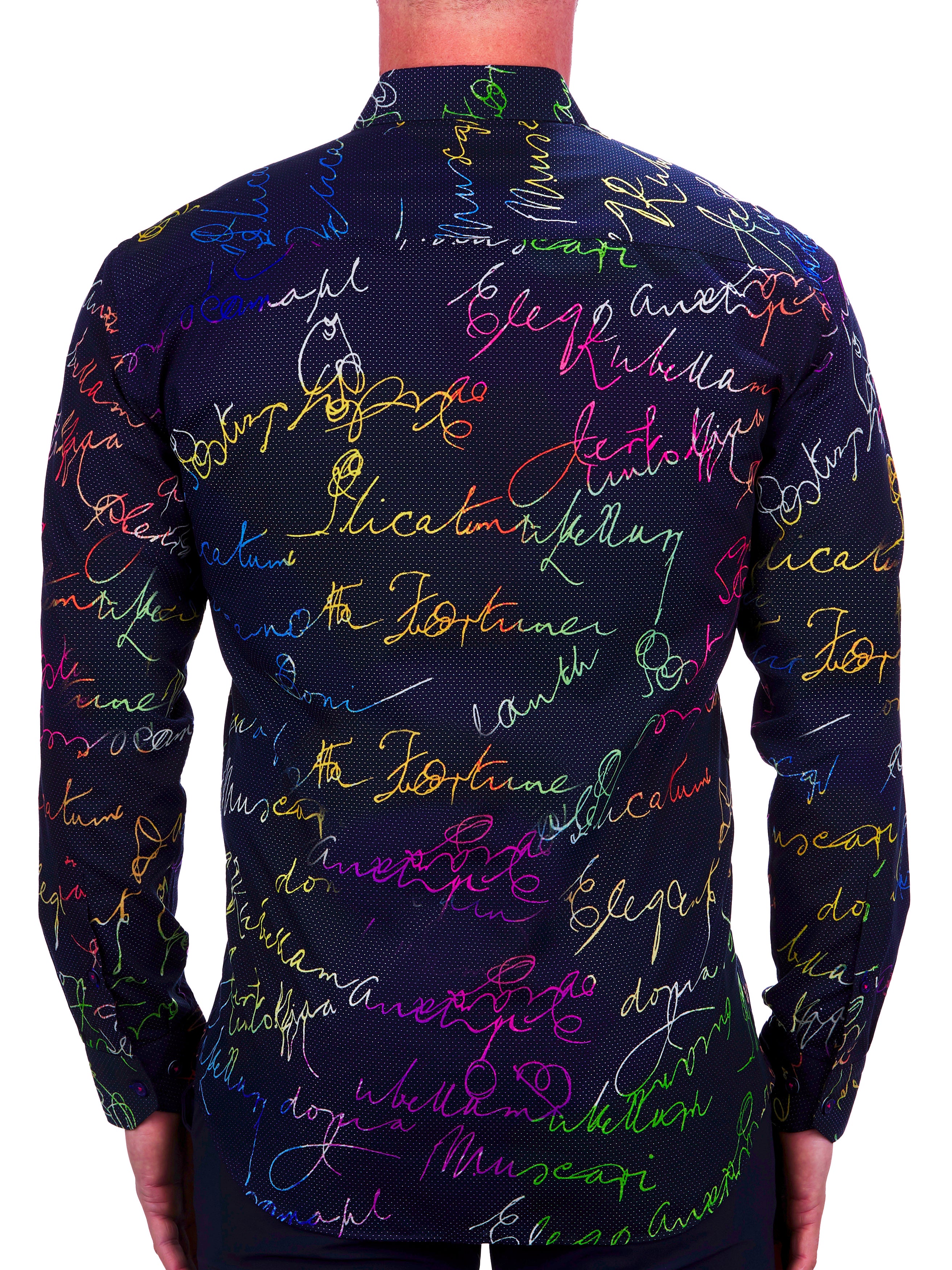Fibonacci Rainbow scrible Black