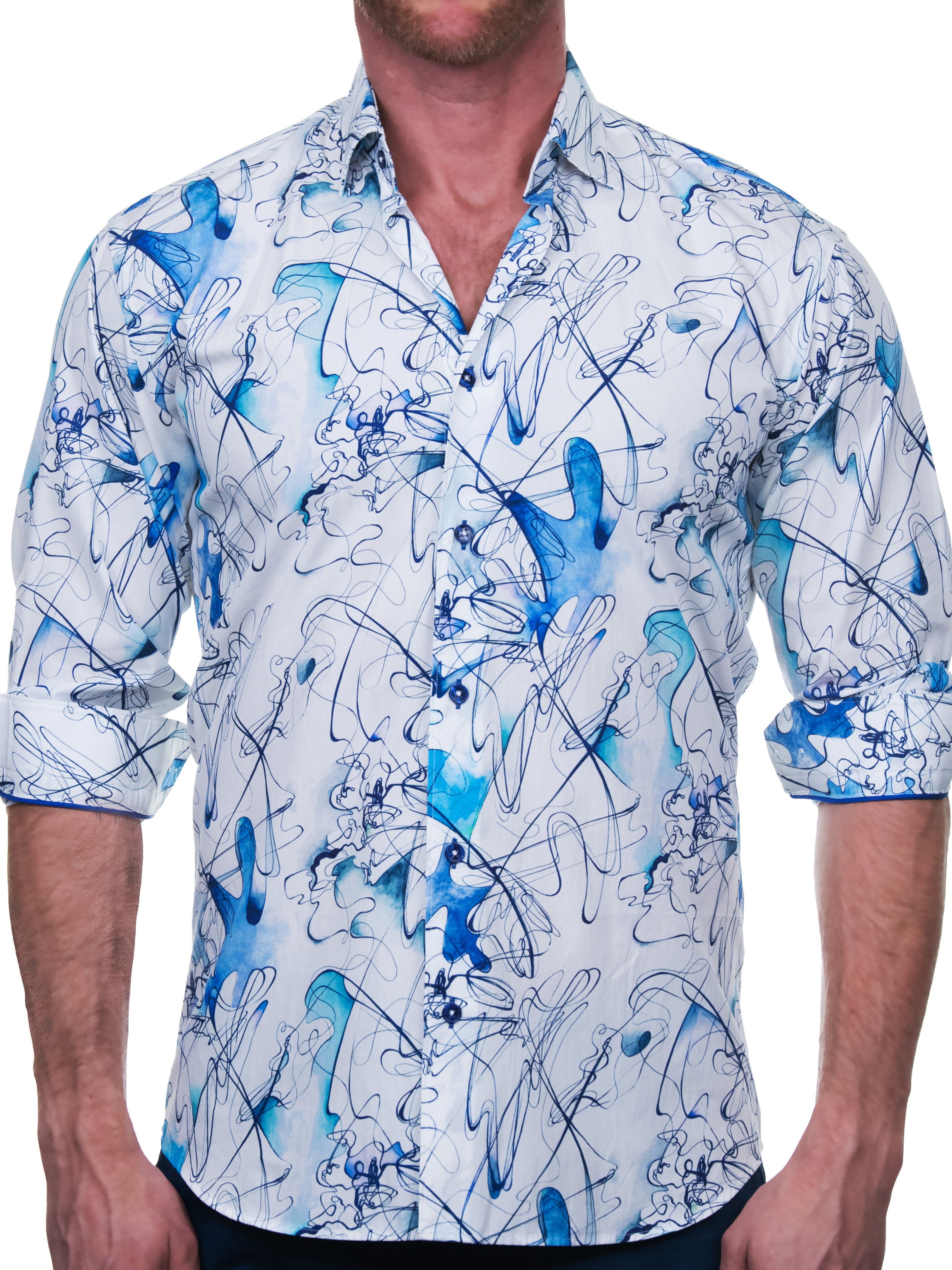 Fibonacci Scribble White