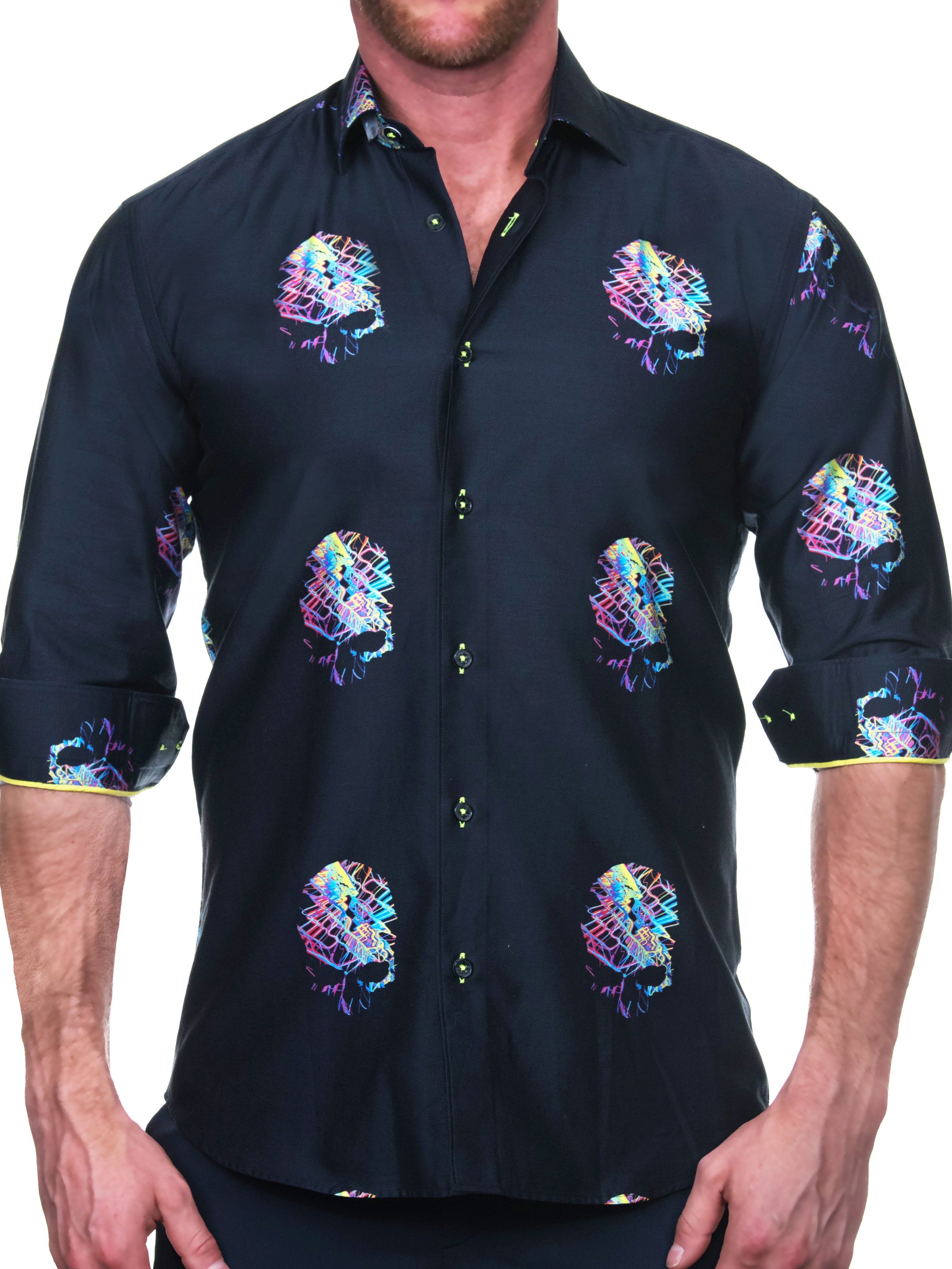 Fibonacci SkullNeon Black