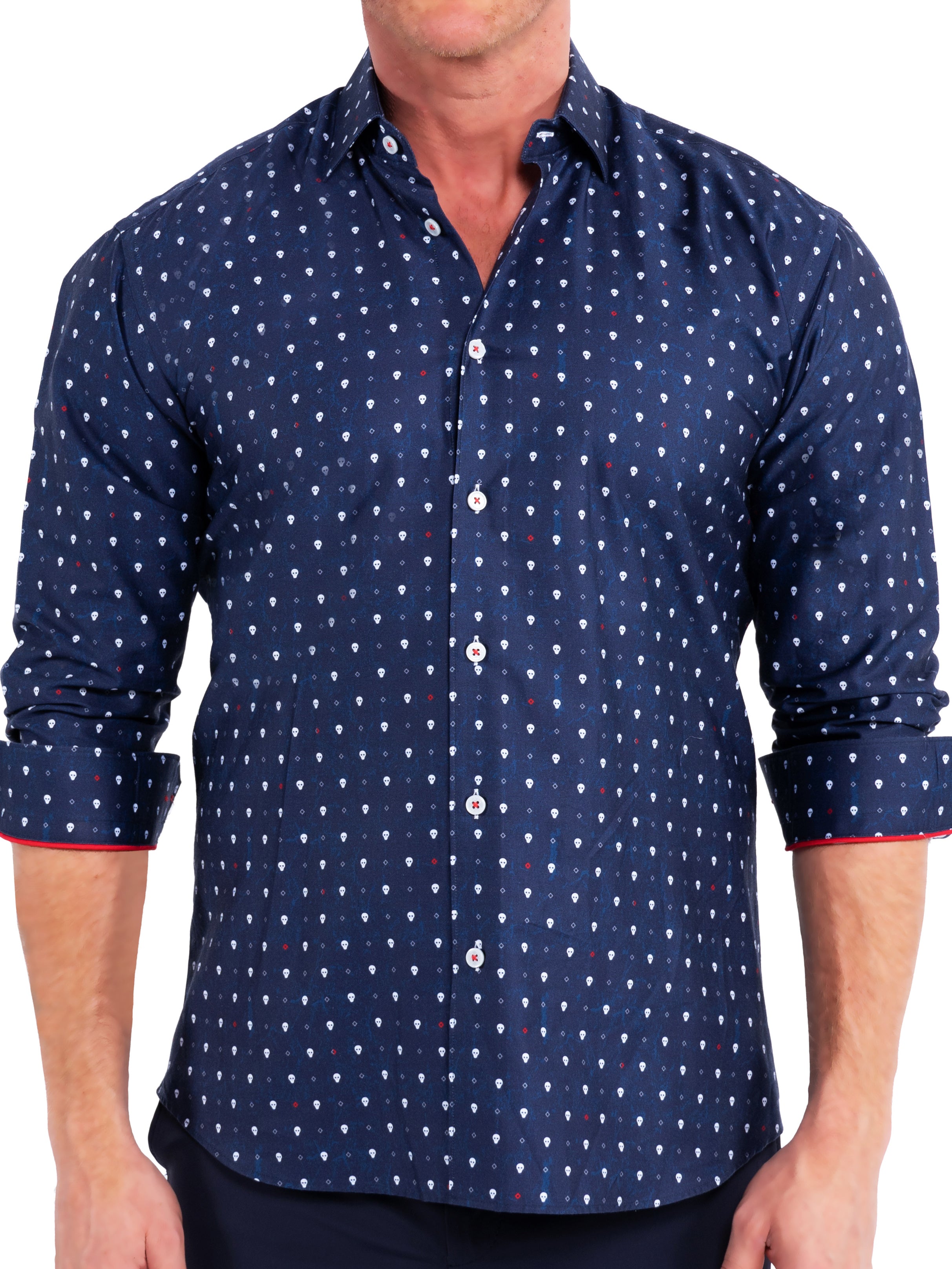 Fibonacci SkullPolka Blue