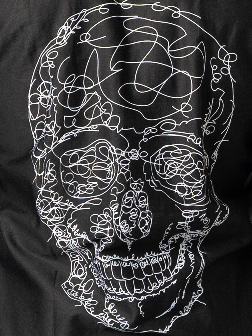 Fibonacci Skulldoodle Black
