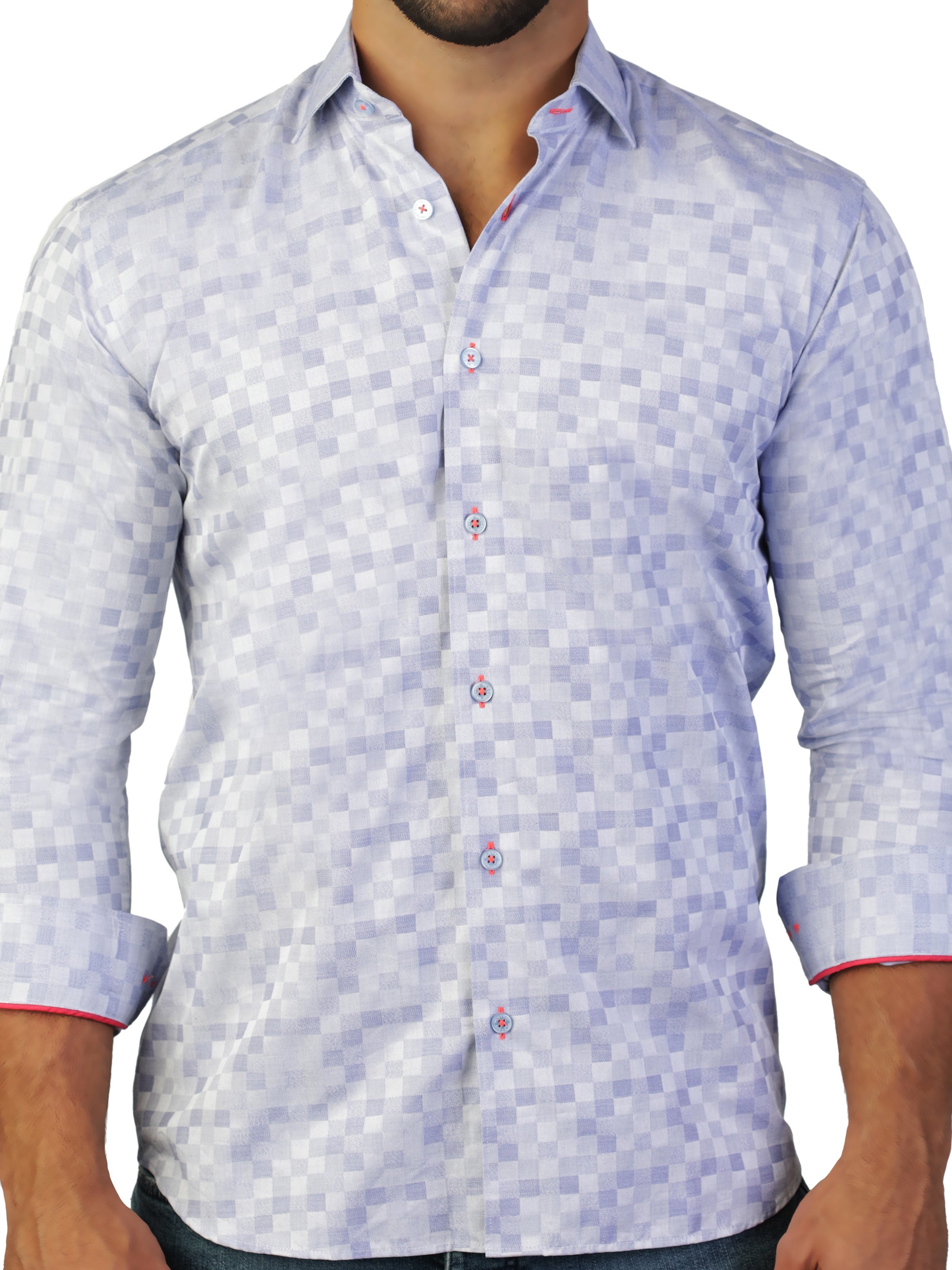 Fibonacci Staircase Blue Shirt