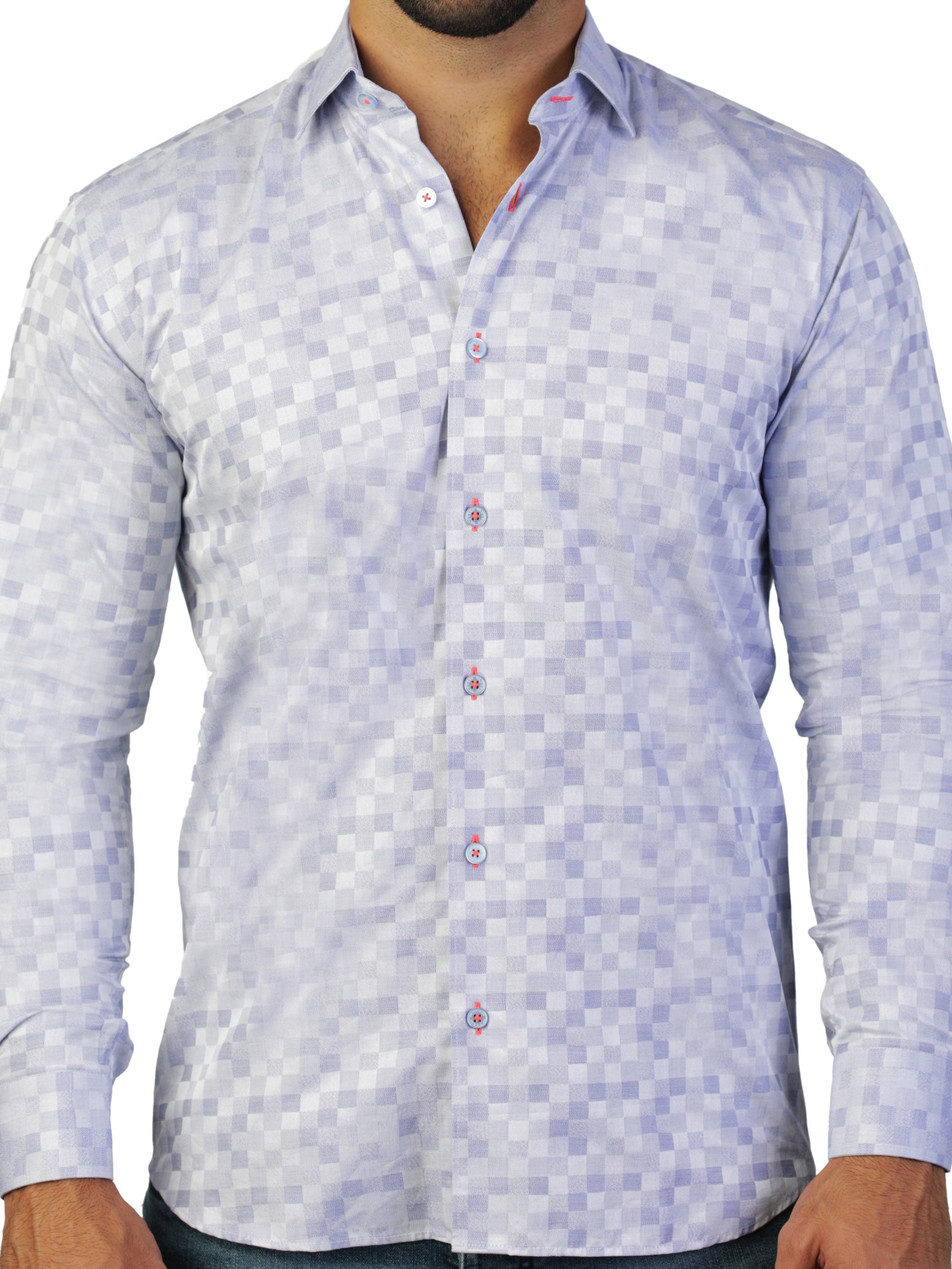 Fibonacci Staircase Blue Shirt