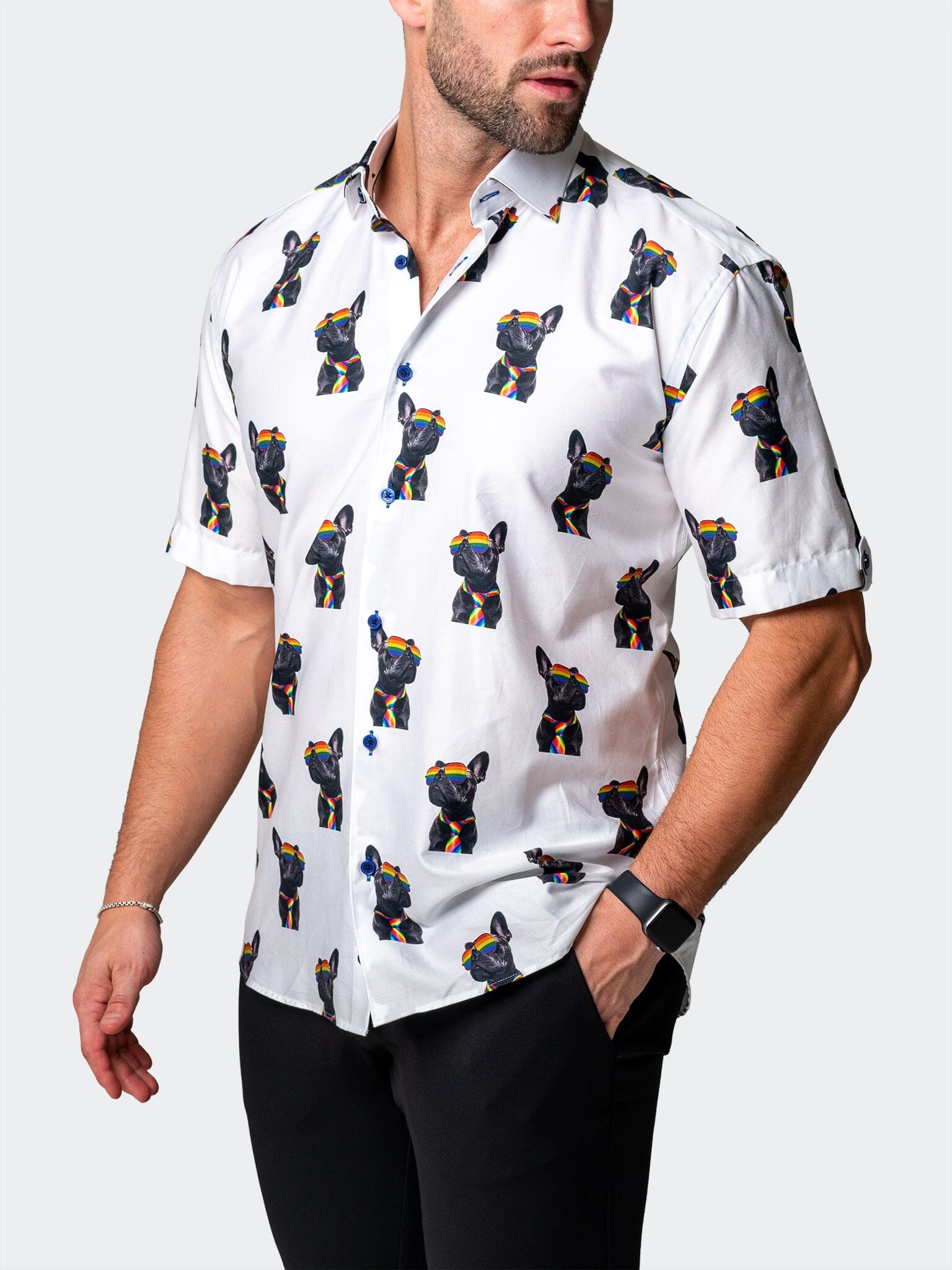 Galileo GlassesDog White Shirt
