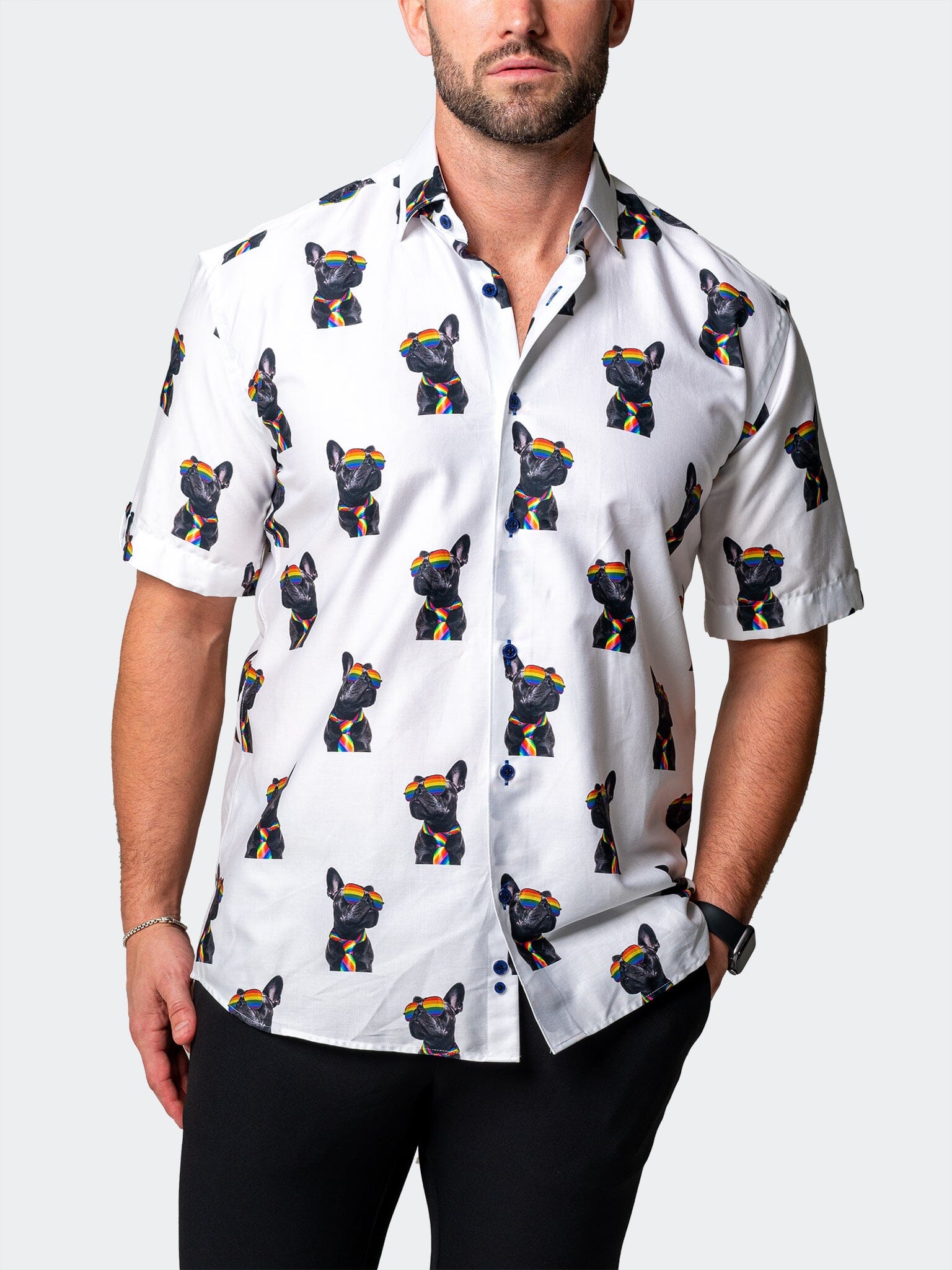 Galileo GlassesDog White Shirt