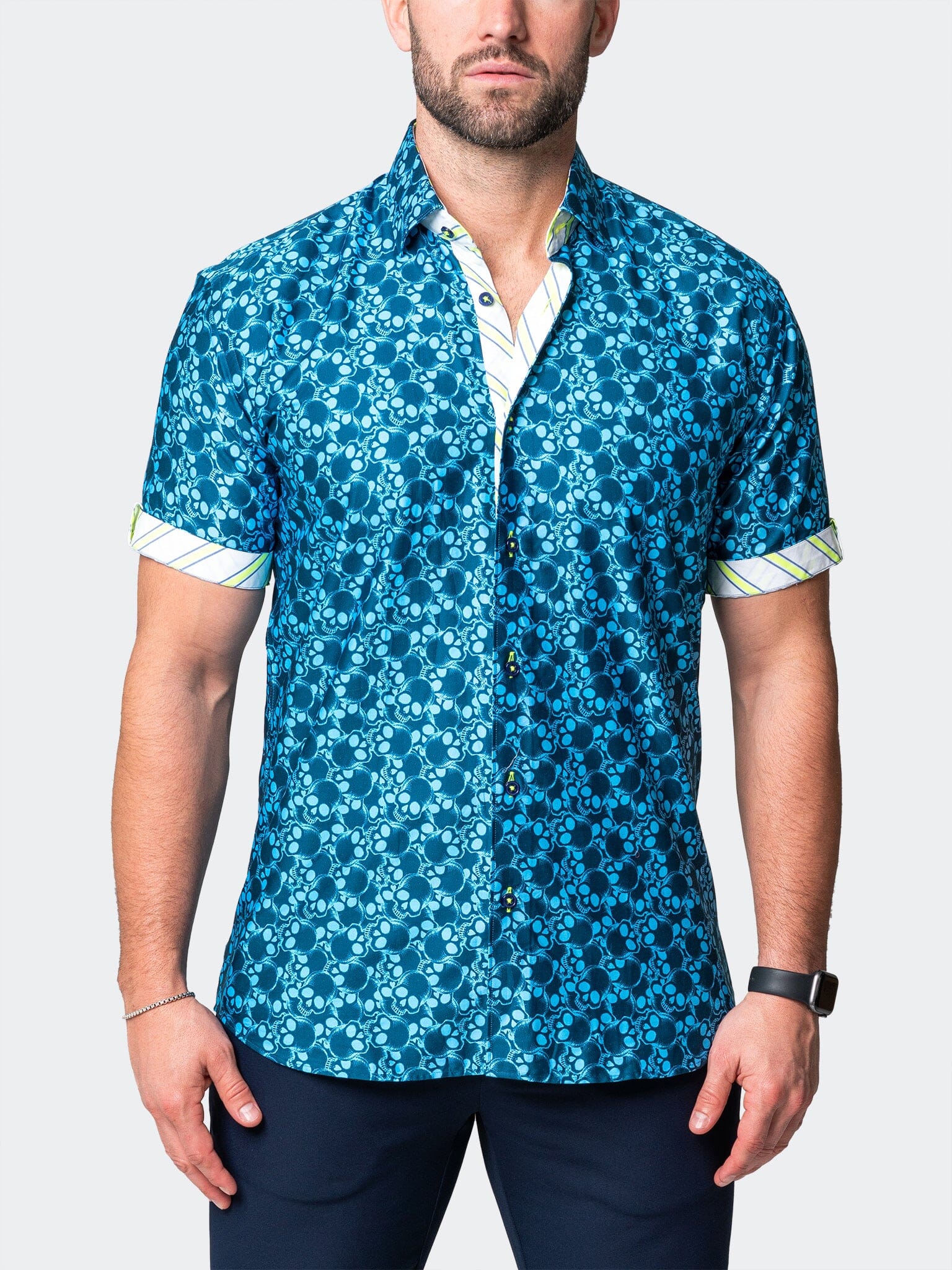 Galileo SkullLight Blue Shirt