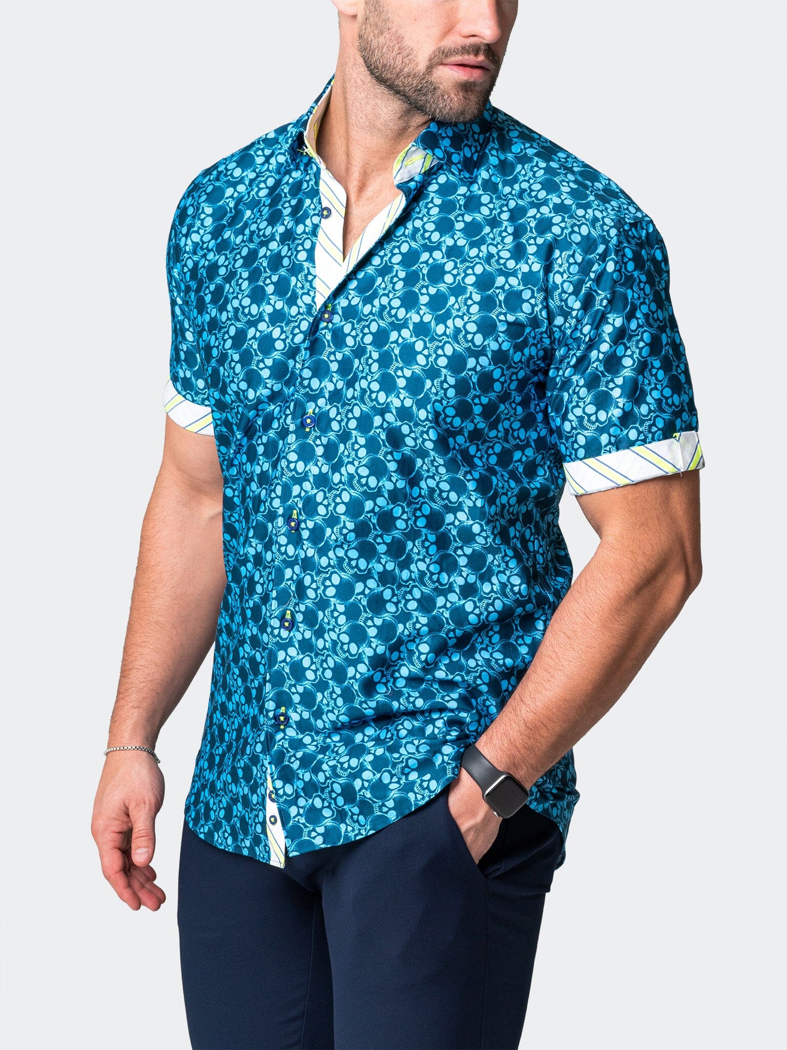 Galileo SkullLight Blue Shirt