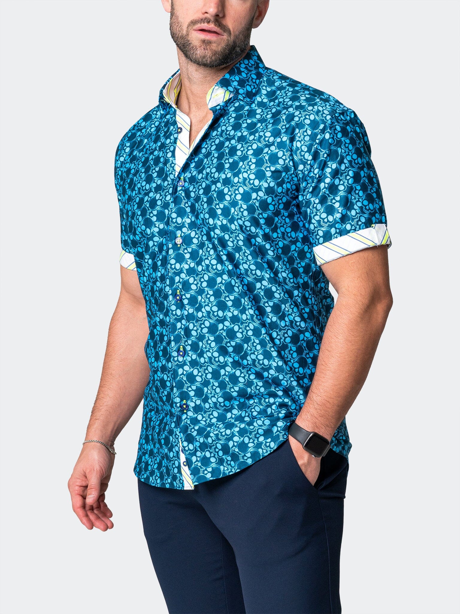 Galileo SkullLight Blue Shirt