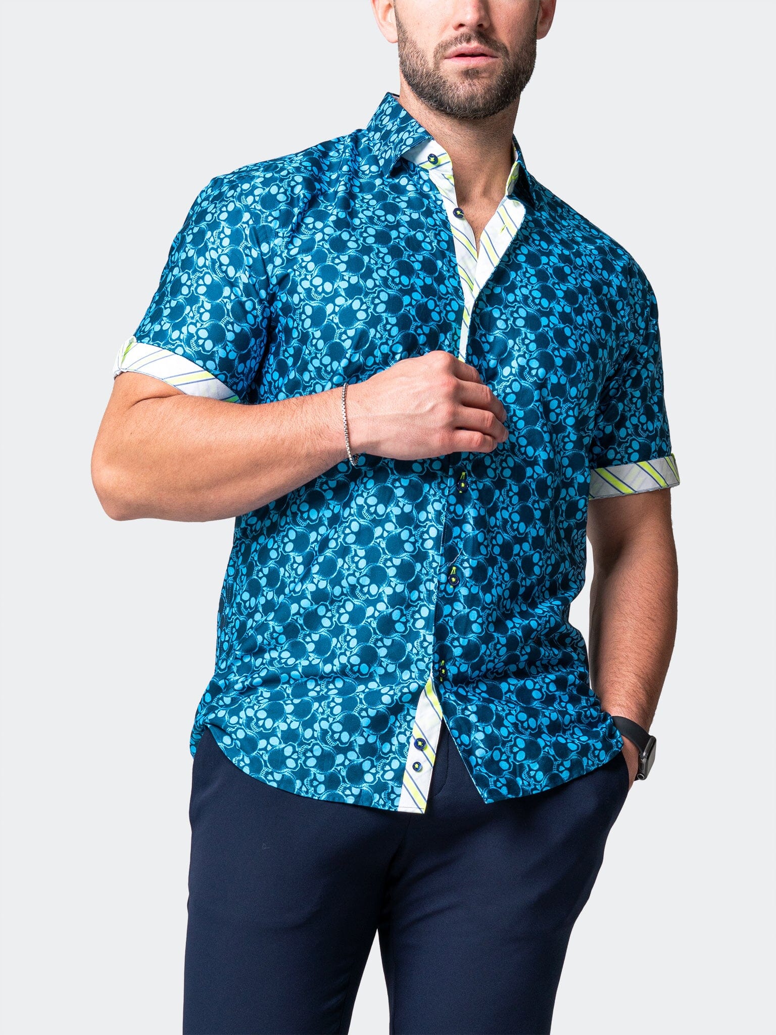 Galileo SkullLight Blue Shirt