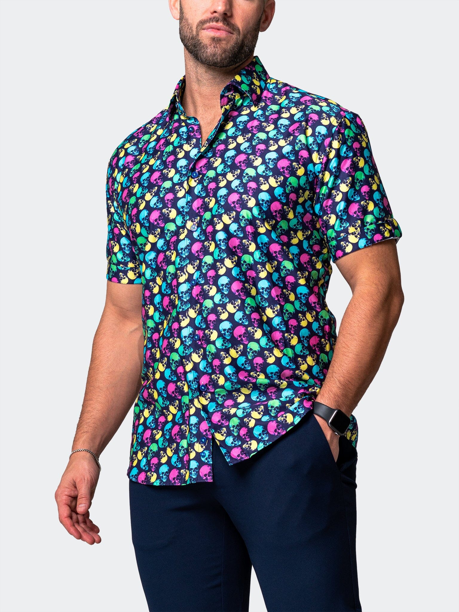 Galileo SkullPattern Multi Shirt