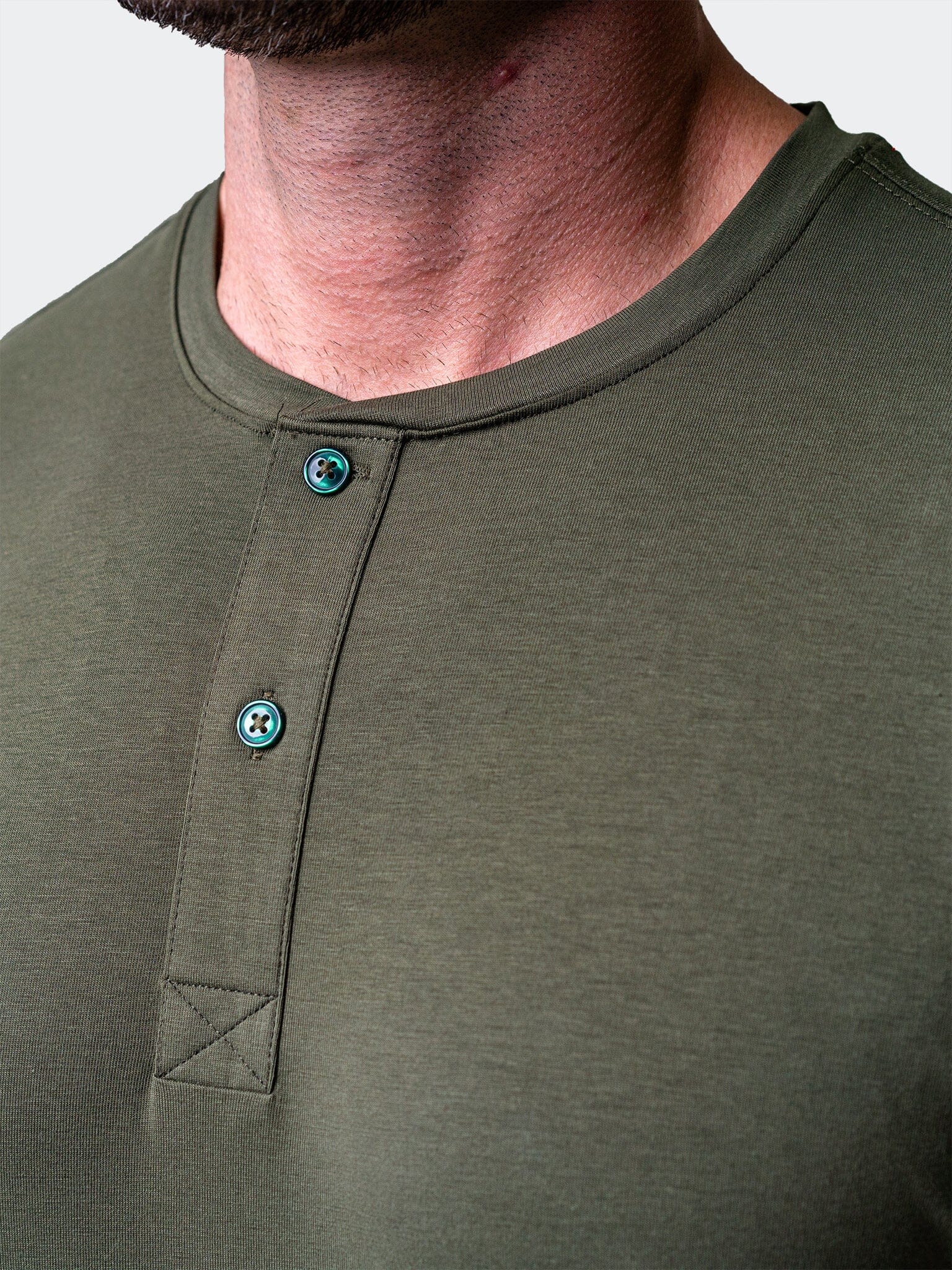 Perm Core Green Henley Shirt