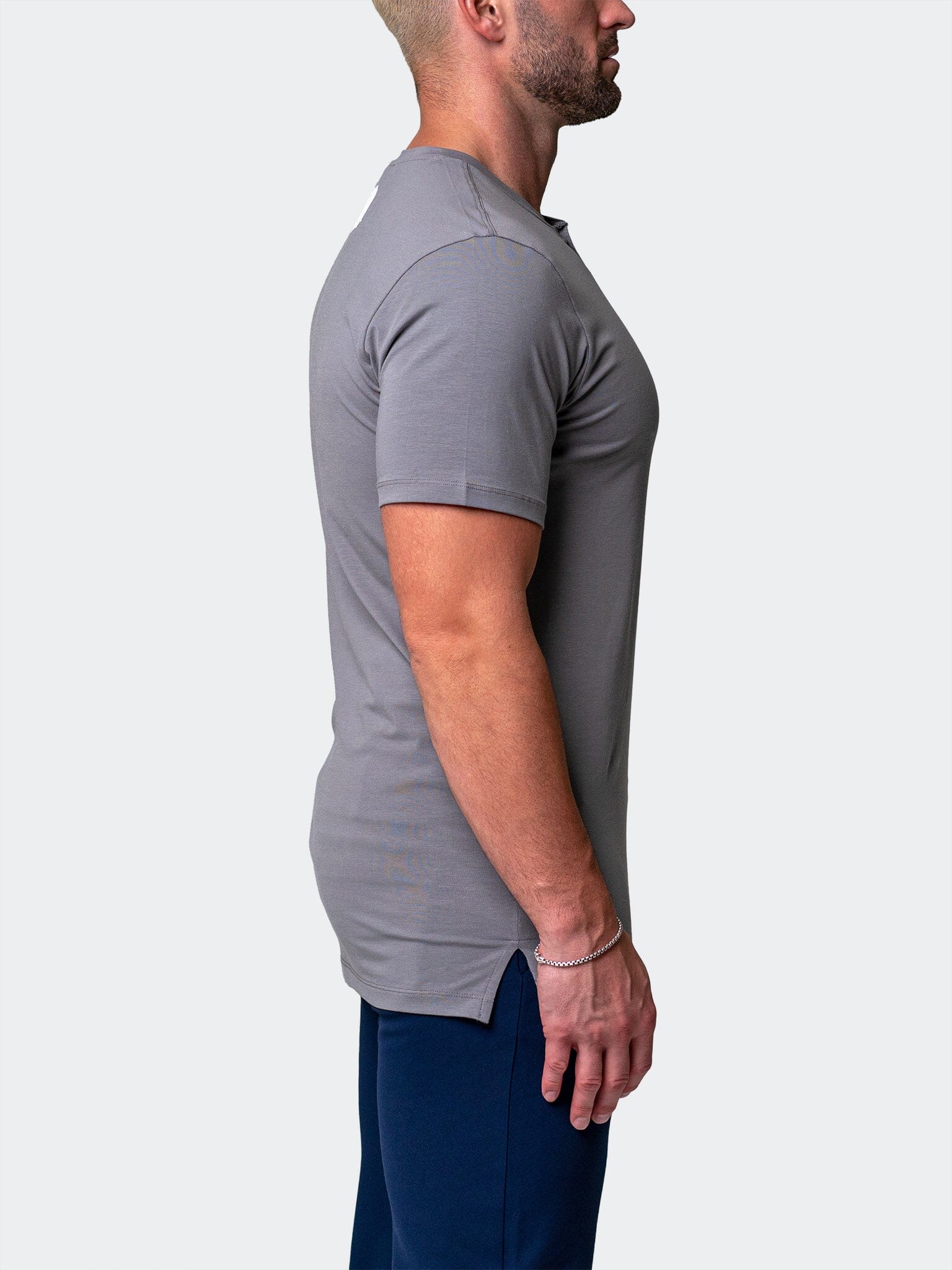 Perm Core Grey Henley Shirt