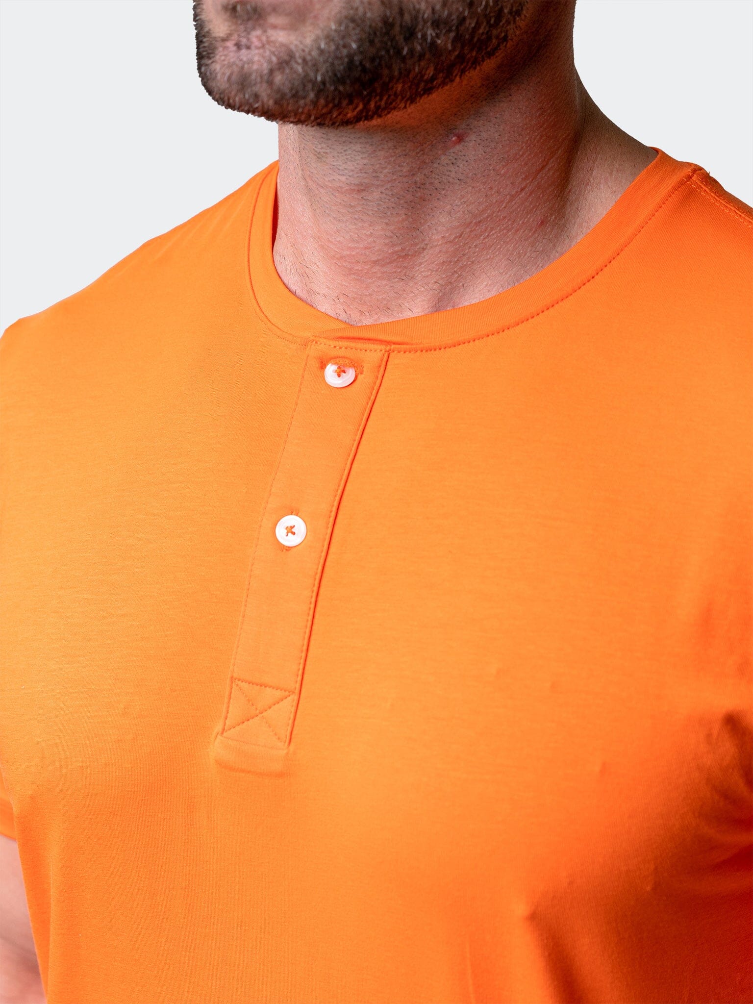 Core Orange Henley Shirt