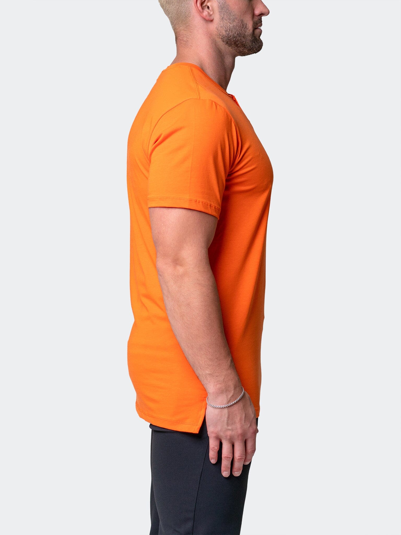 Core Orange Henley Shirt