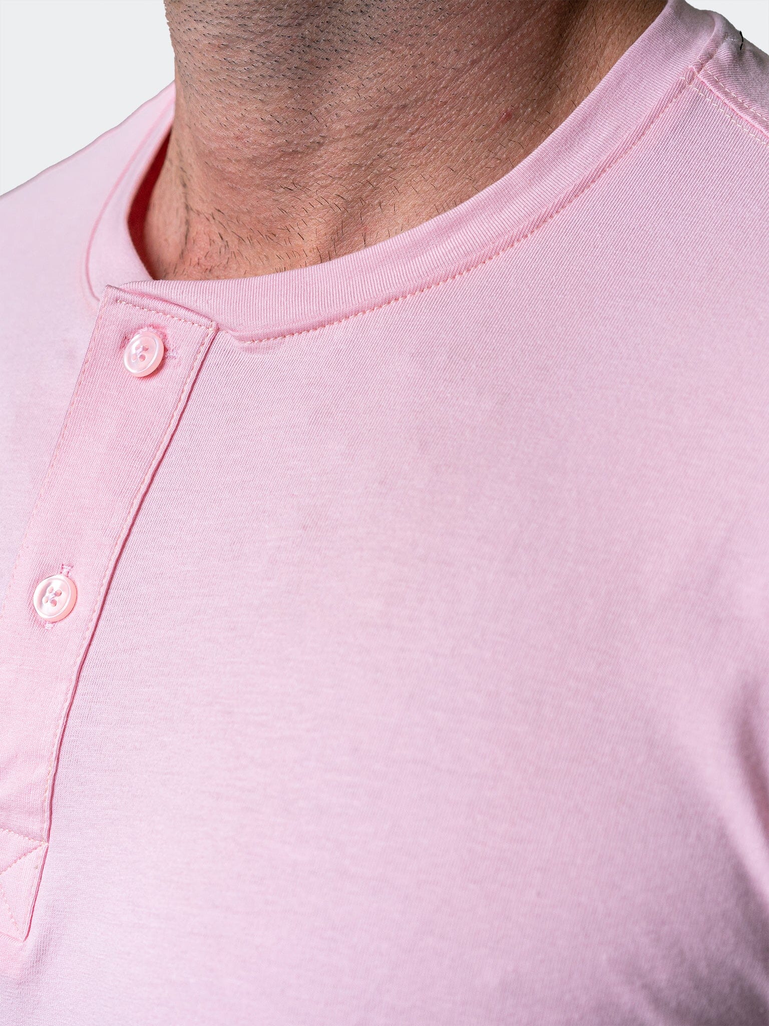 Core Pink Henley Shirt