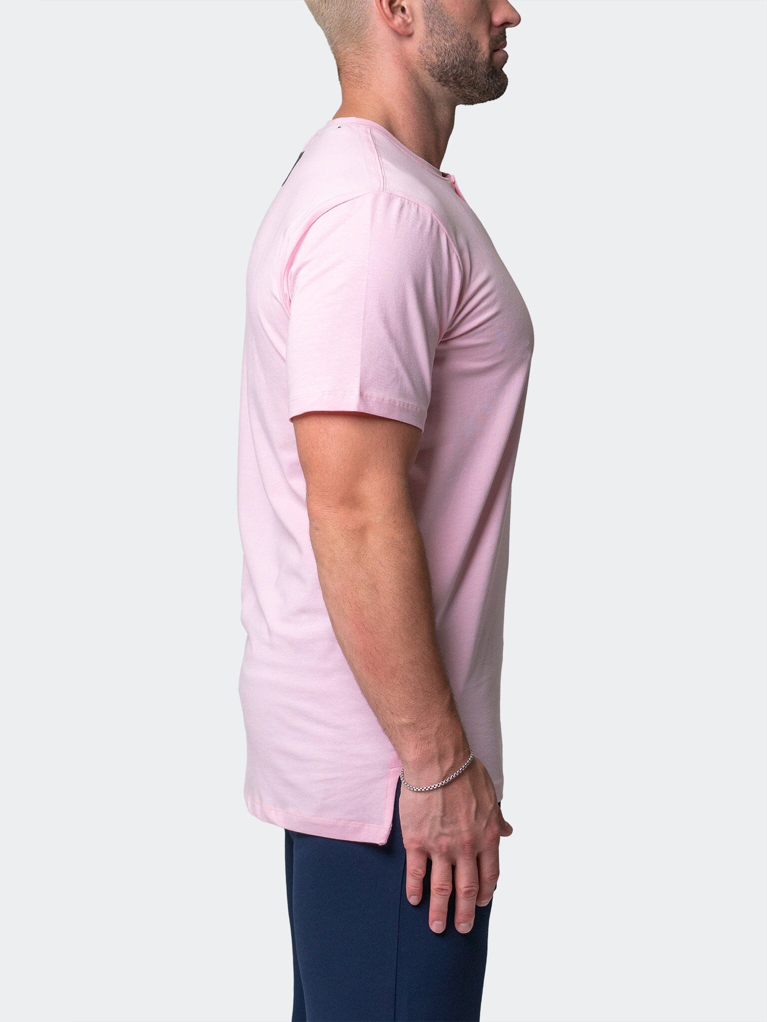 Core Pink Henley Shirt