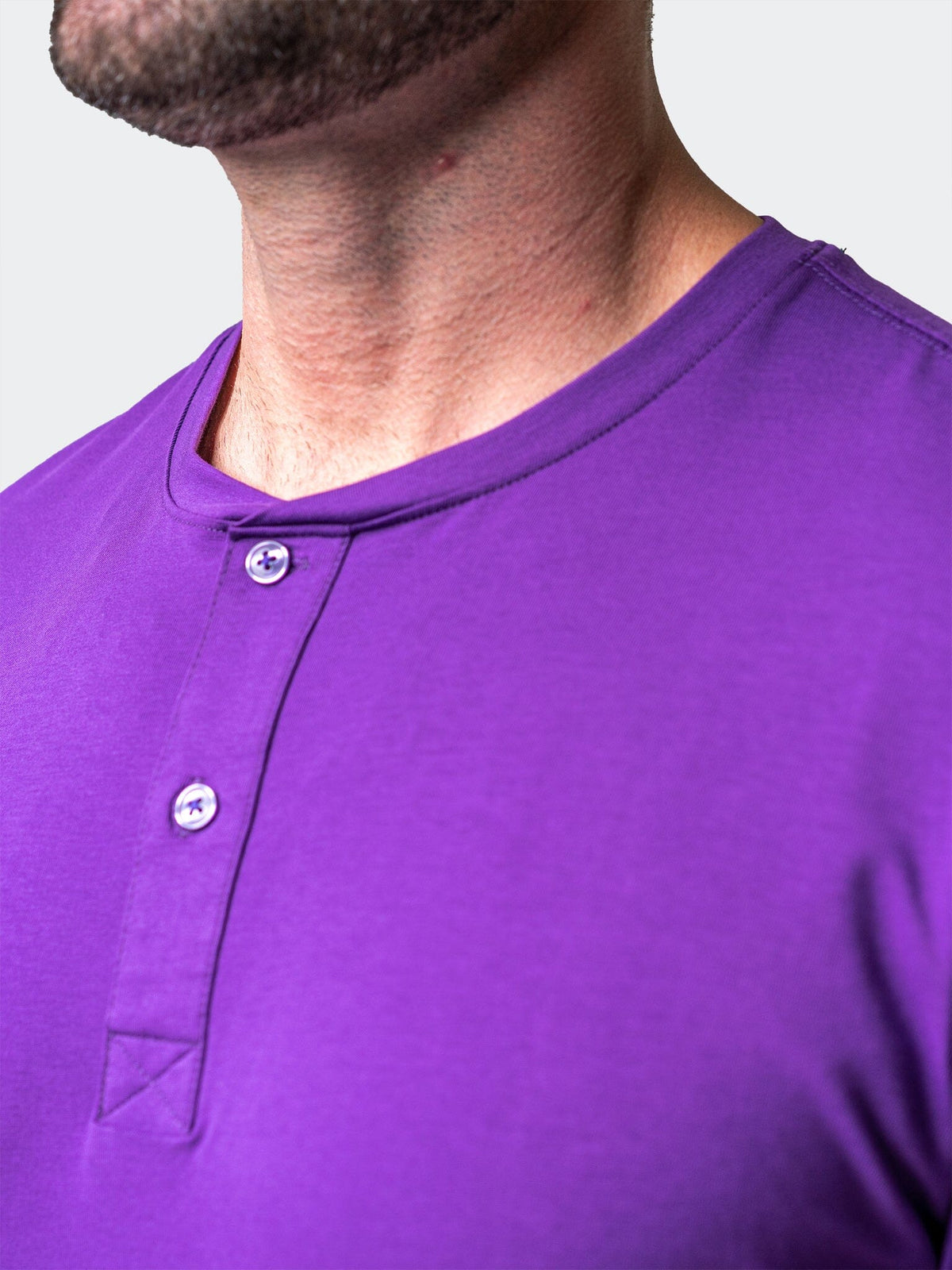 Core Purple Henley Shirt – Maceoo