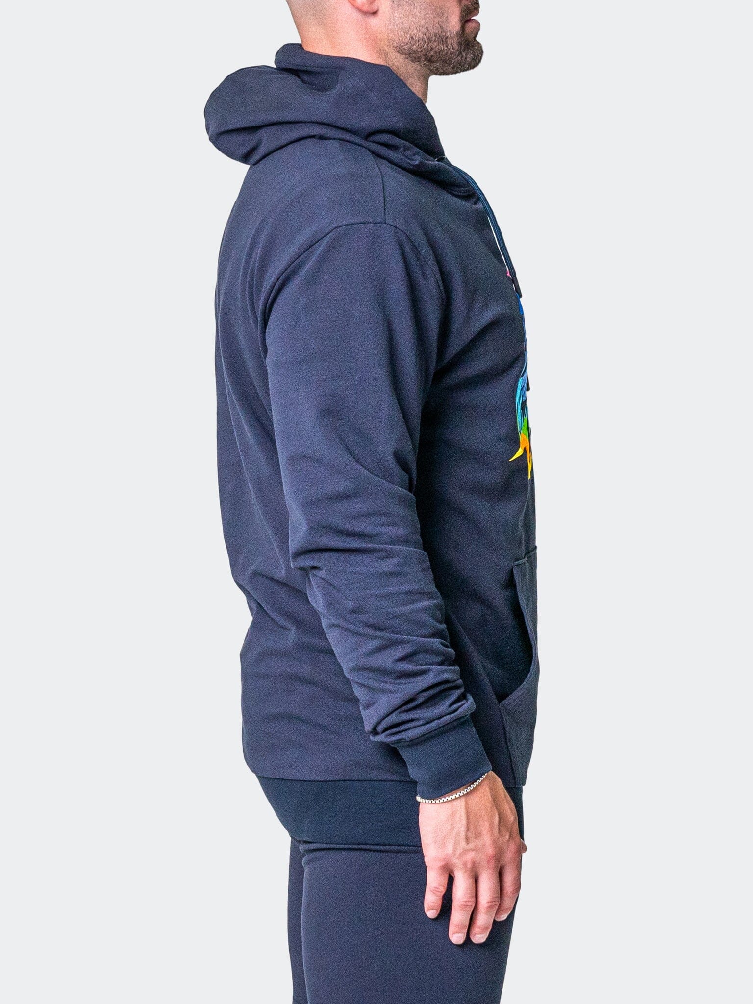 Neon Navy Hoodie