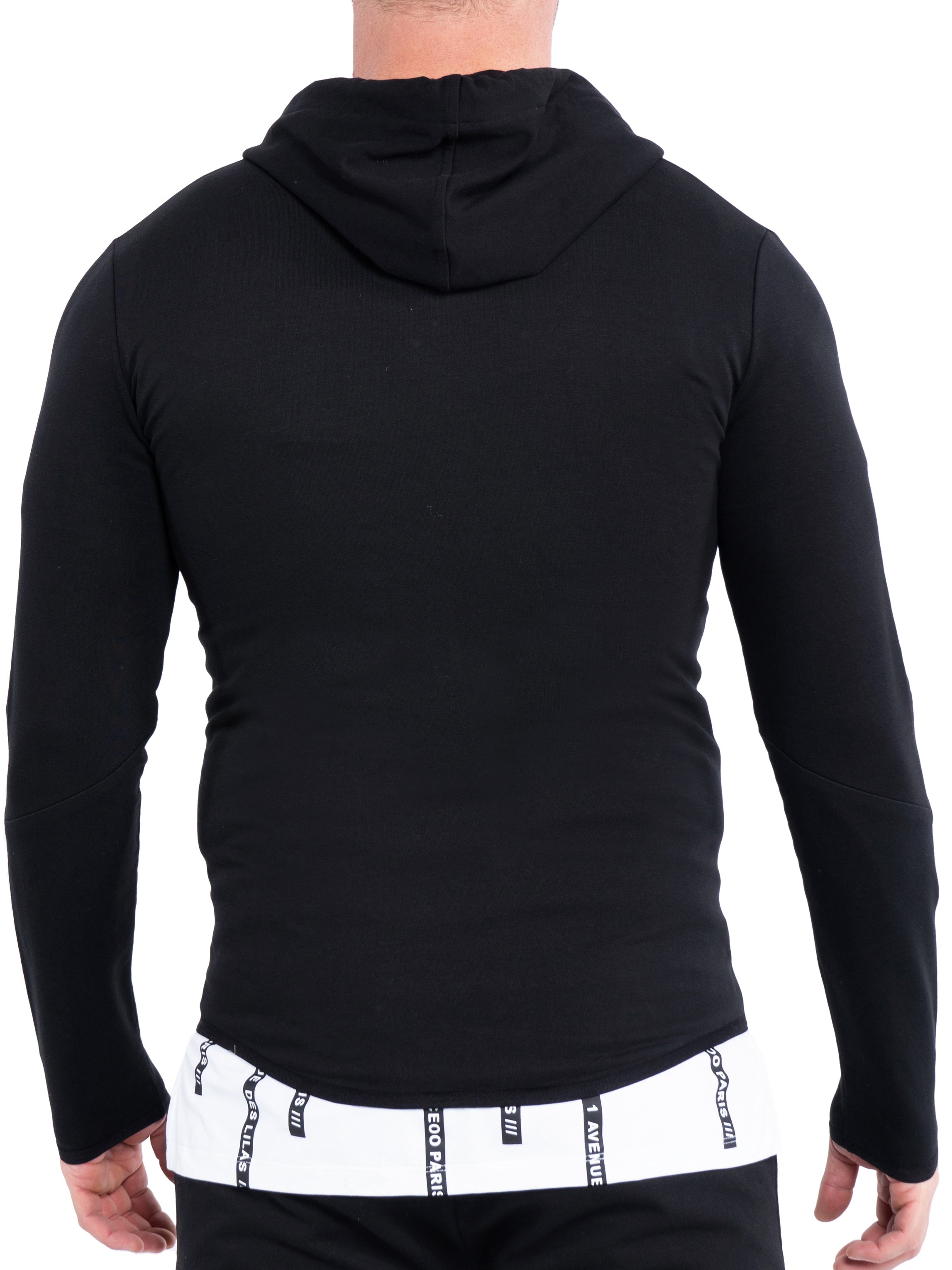 Hoodie BlackTrim Black