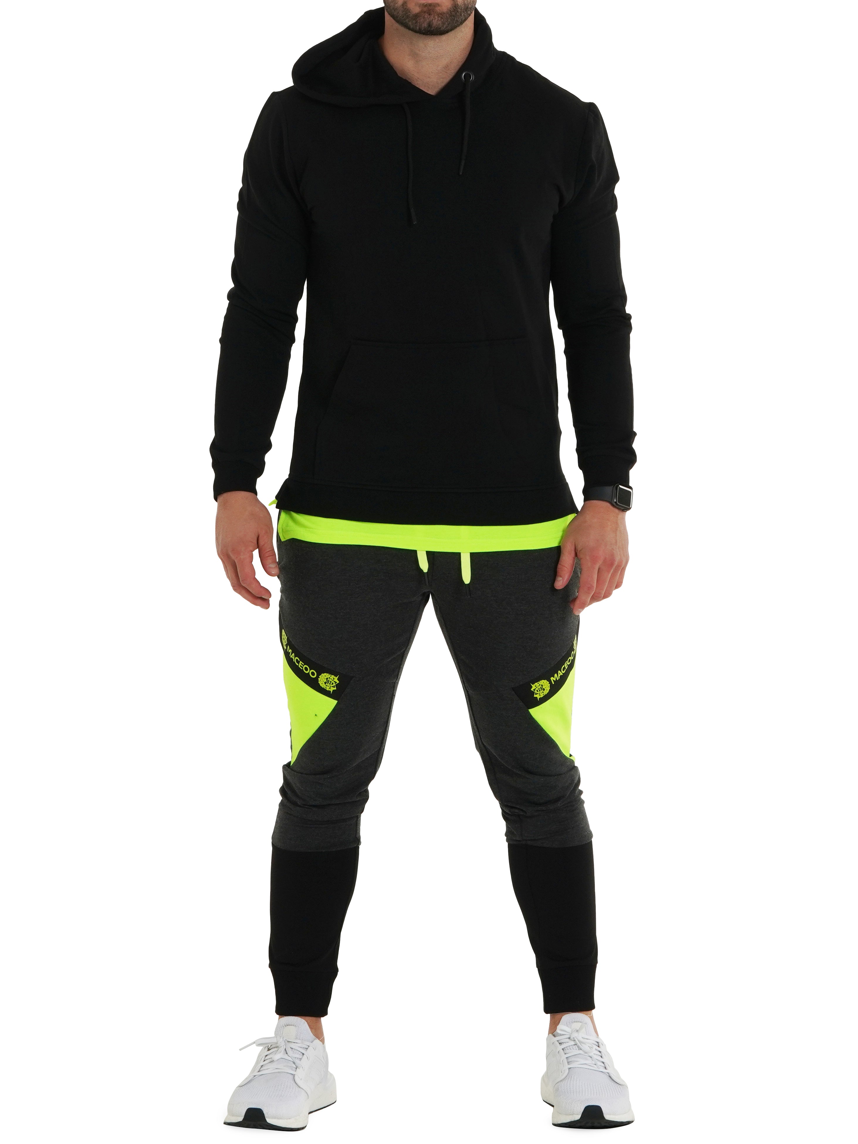 Hoodie GreenBand Black