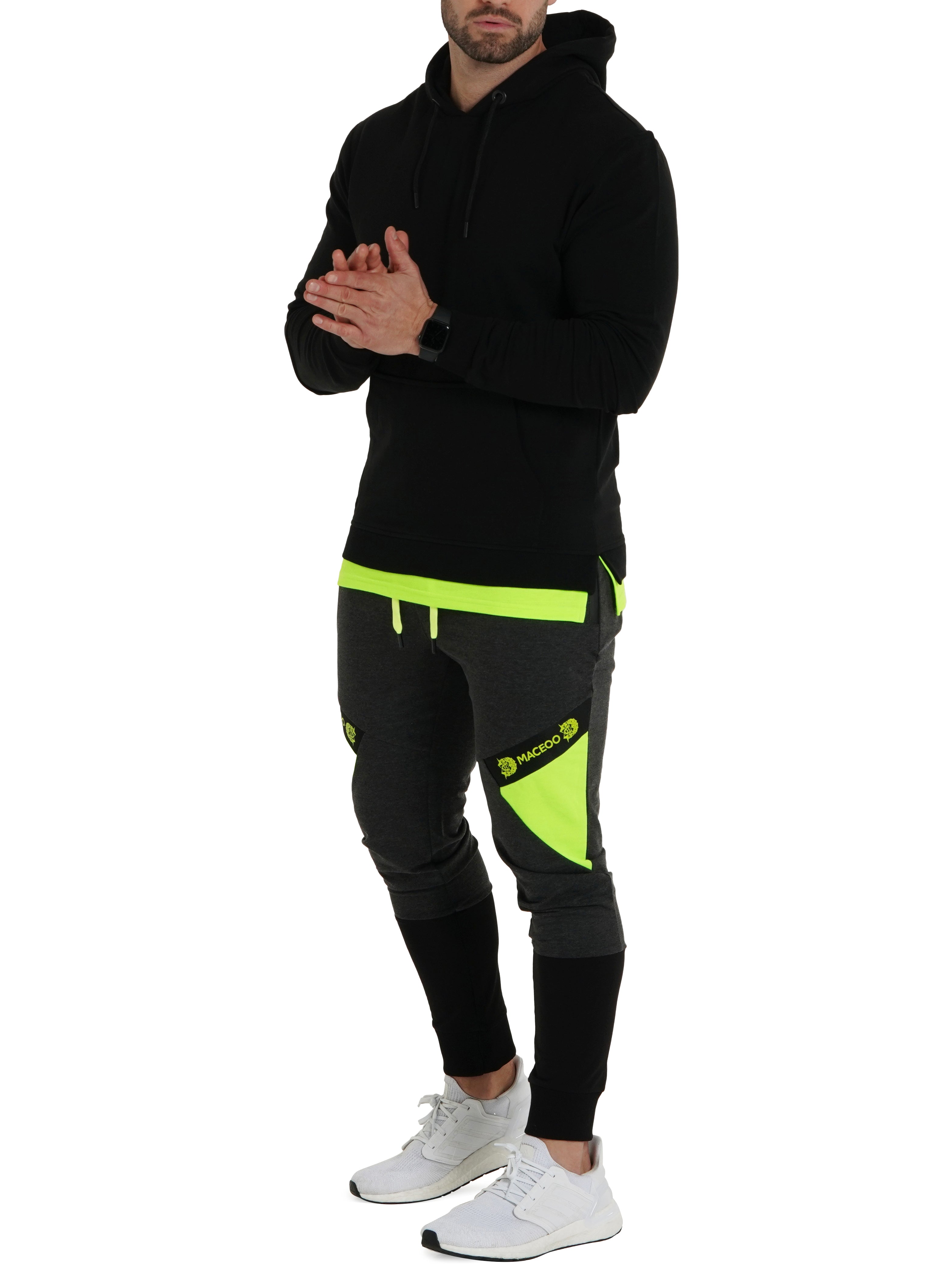 Hoodie GreenBand Black