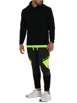 Hoodie GreenBand Black View-5