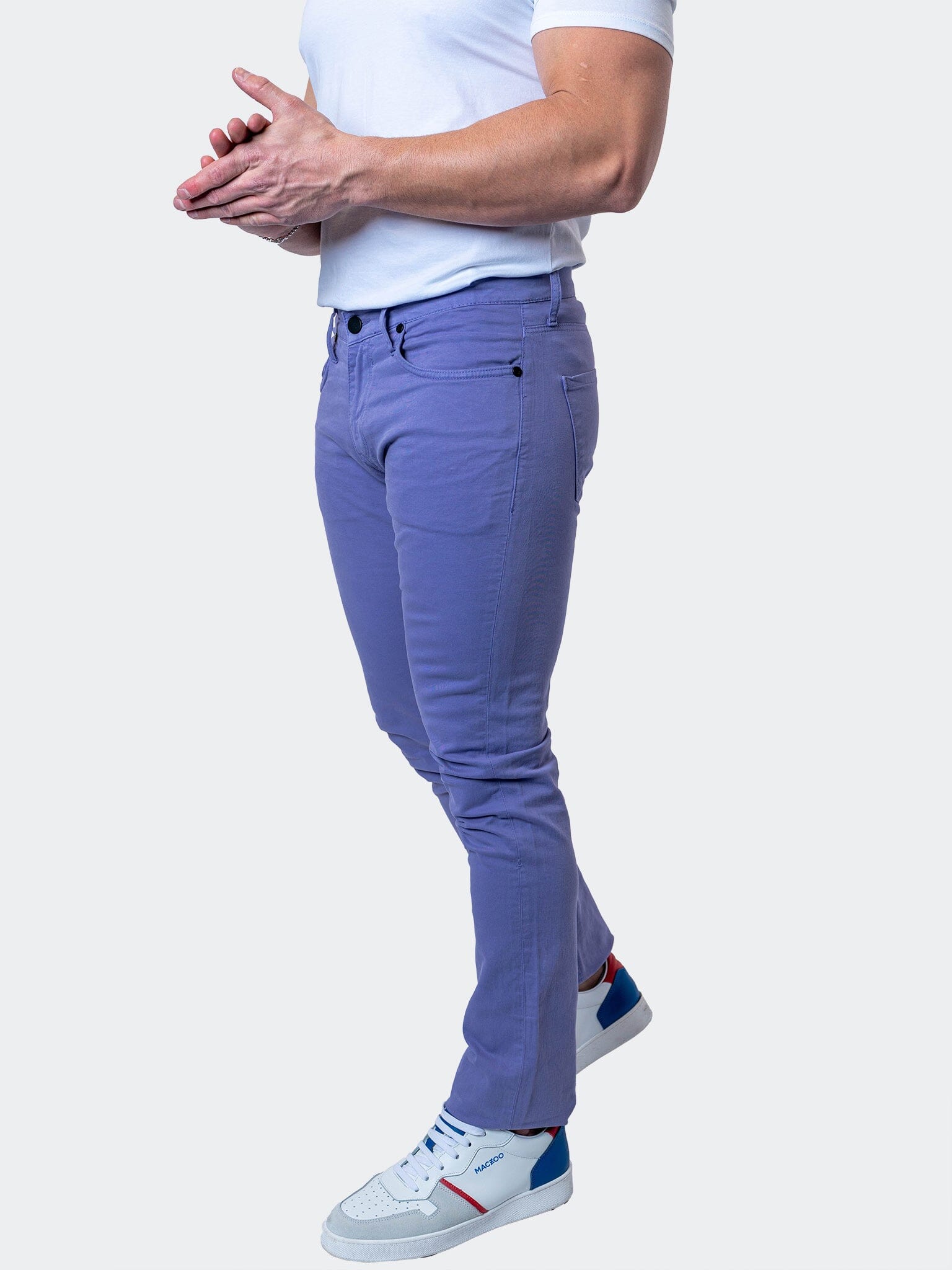 Lilac Purple Stretch Jeans – Maceoo