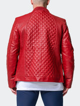 Leather Croco Red View-8