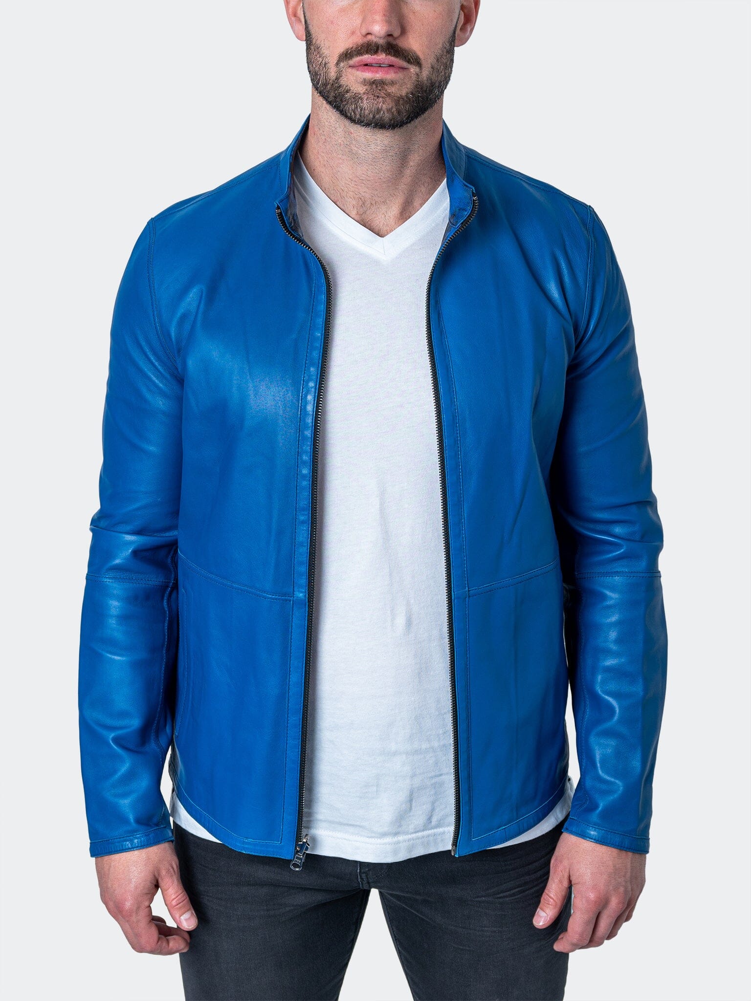 Leather Lab Blue Jacket