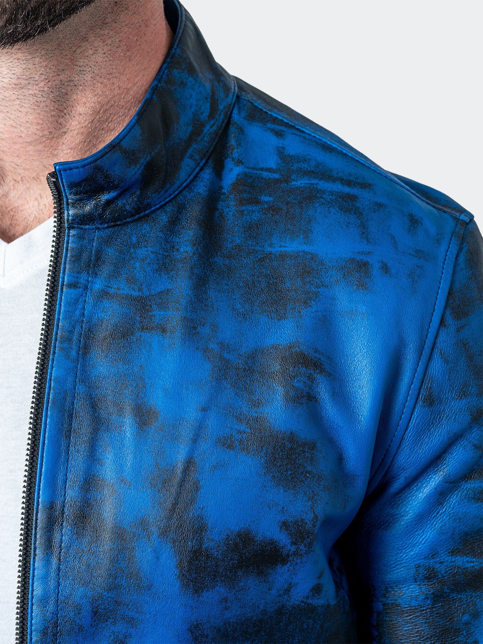 Leather Lab Blue Jacket
