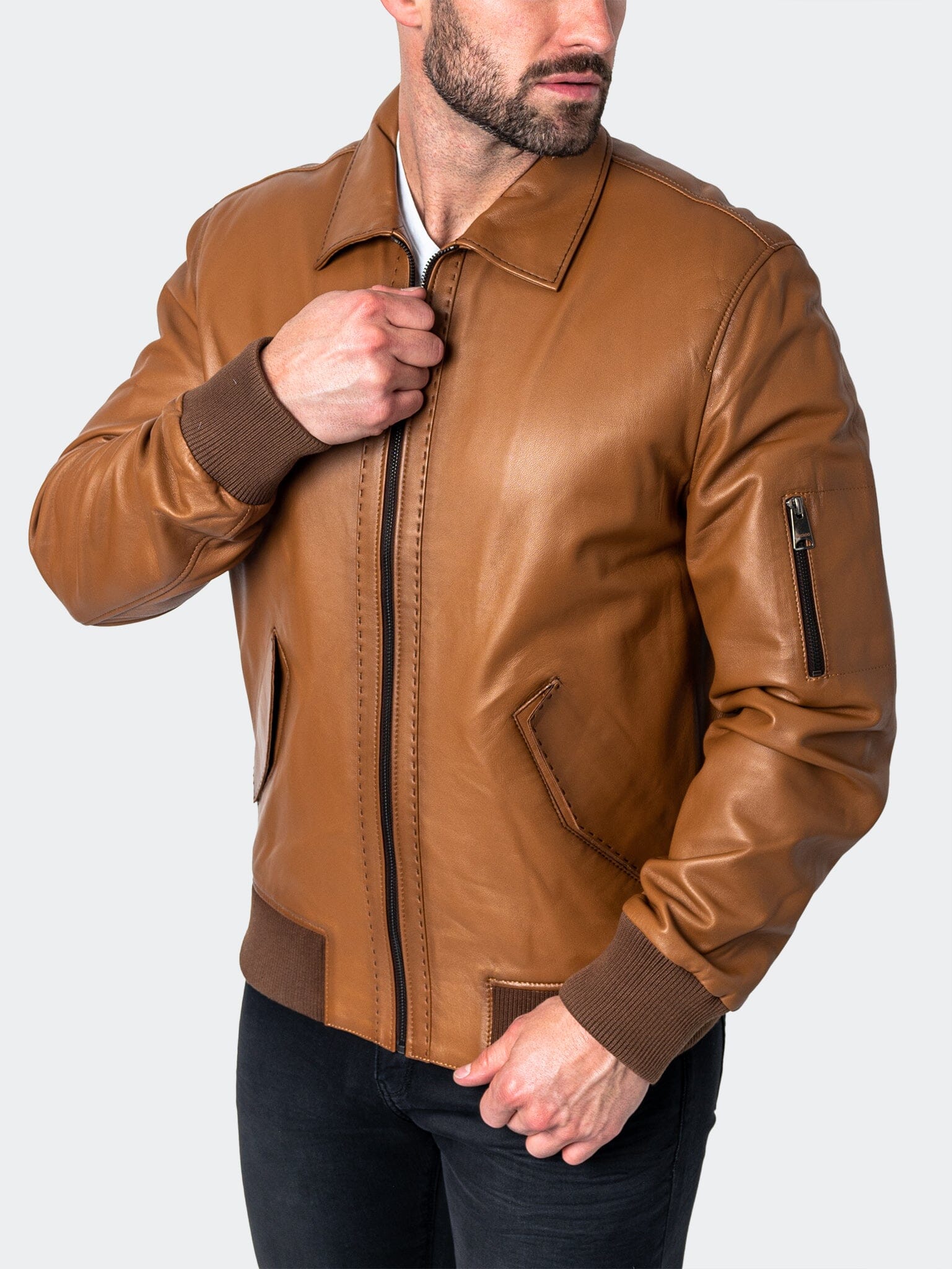 Leather Stitch Brown