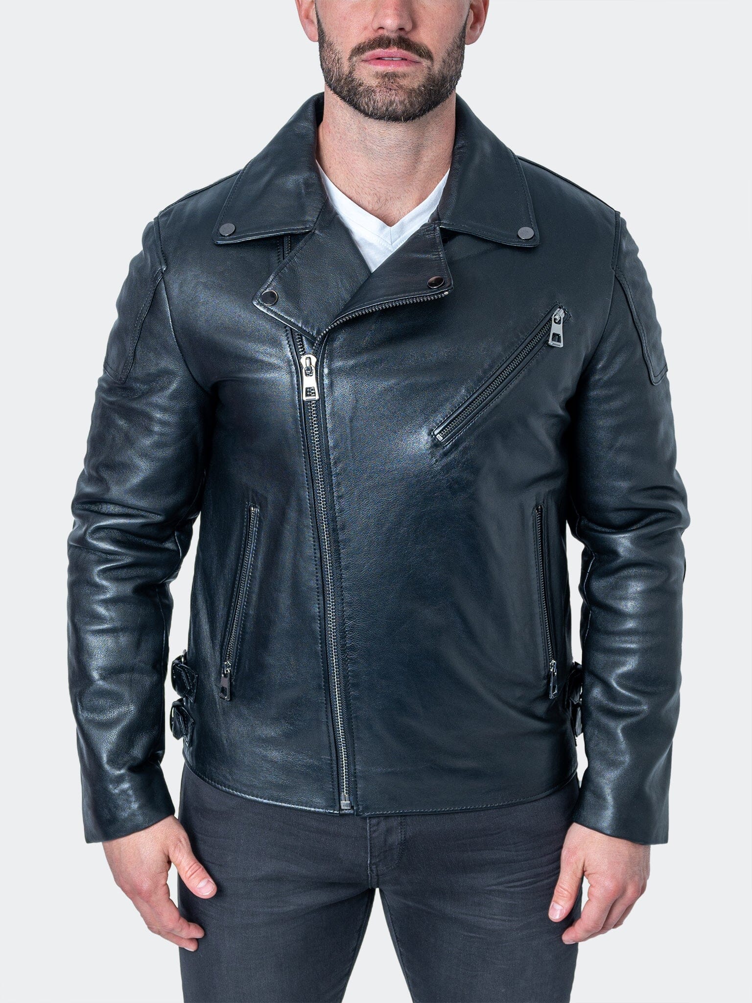 Thought Black Leather Jacket