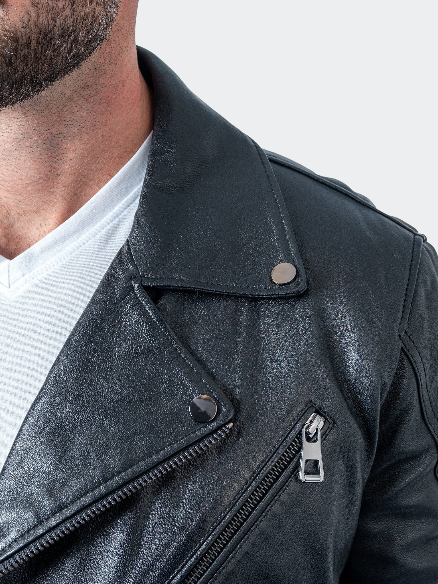Thought Black Leather Jacket