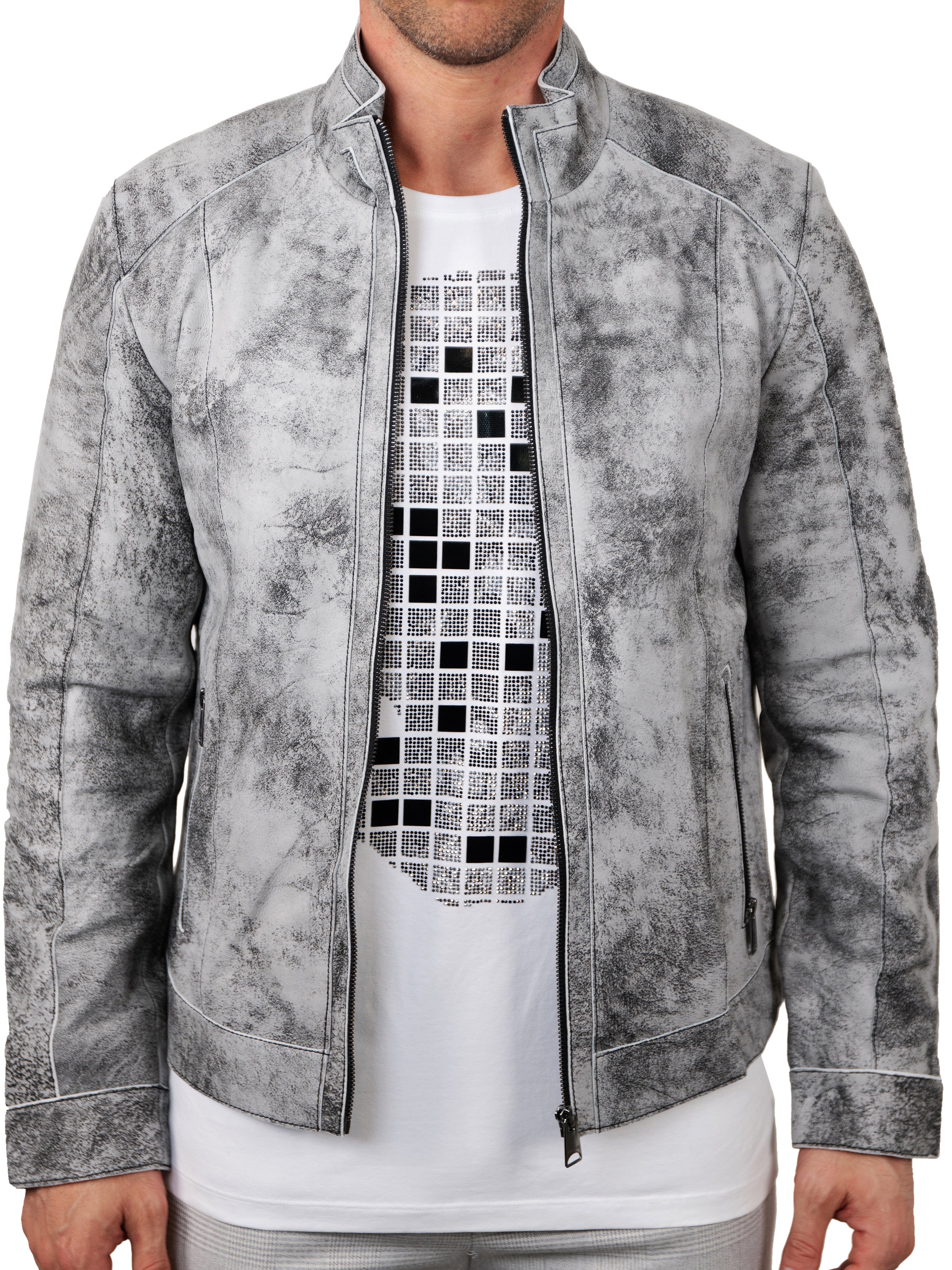 Leather DegradeBlack Grey