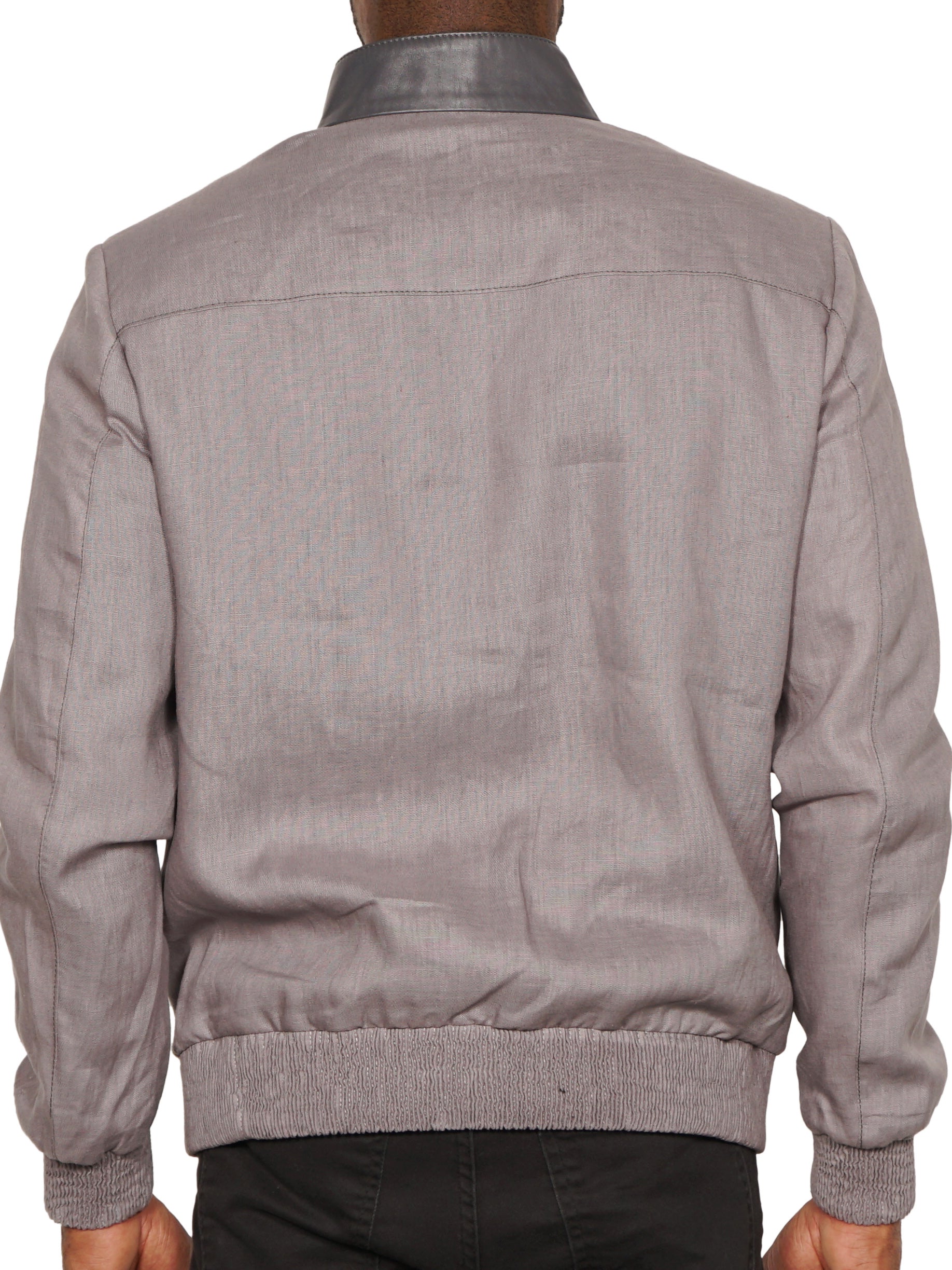 Leather Herringbone Blue
