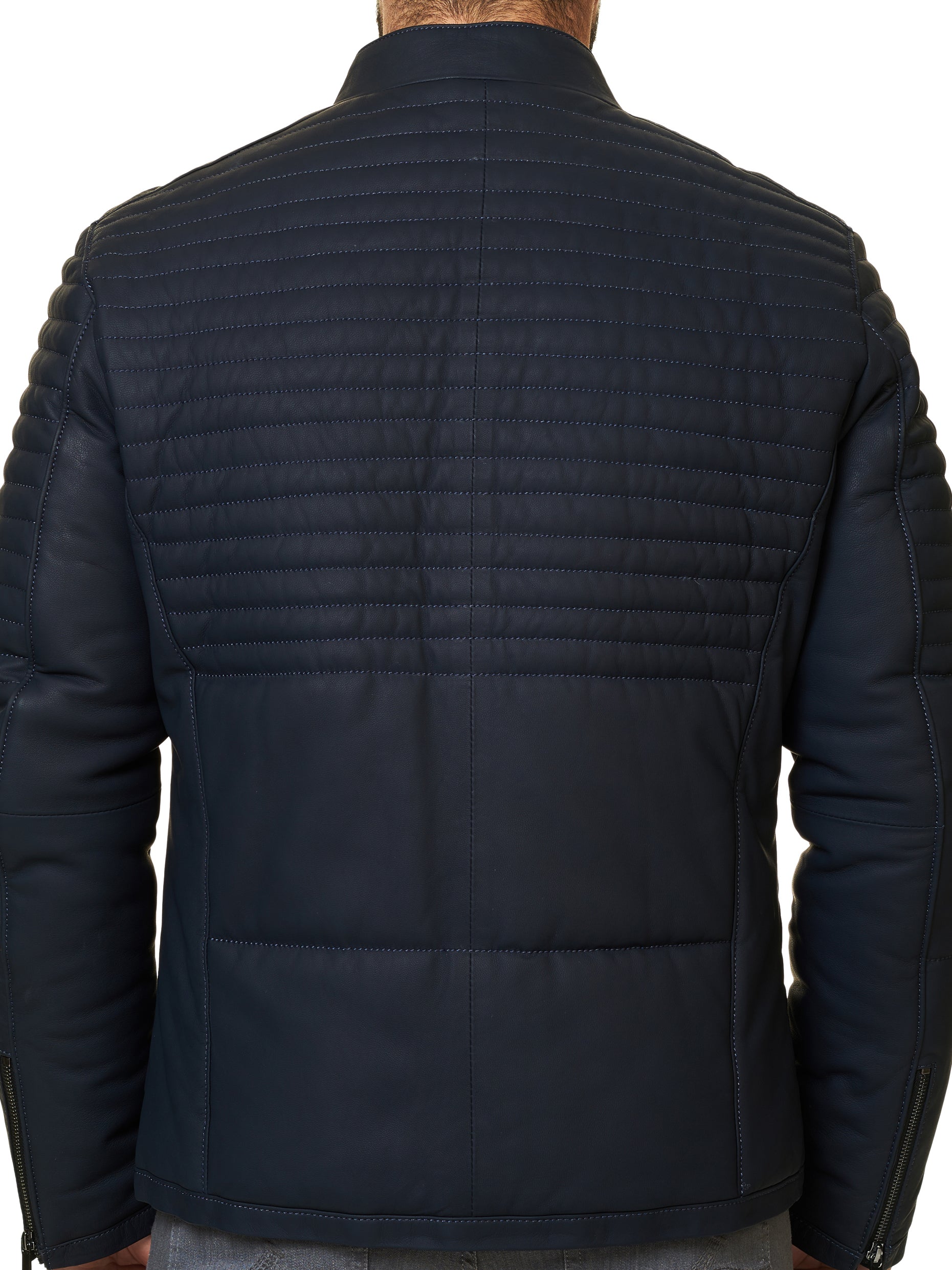 Leather Matt Navy
