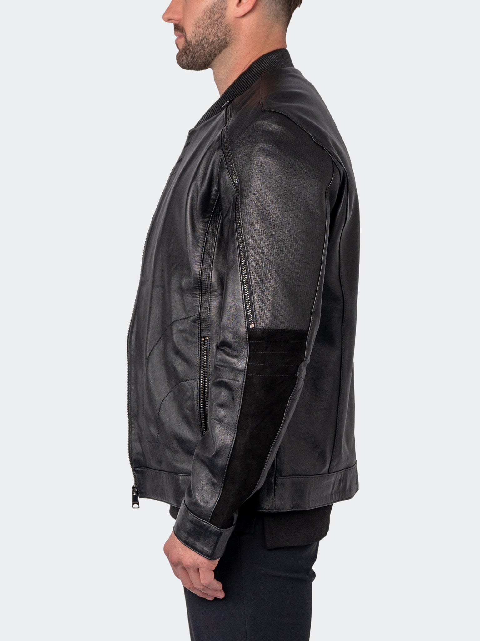Leather Multi Black
