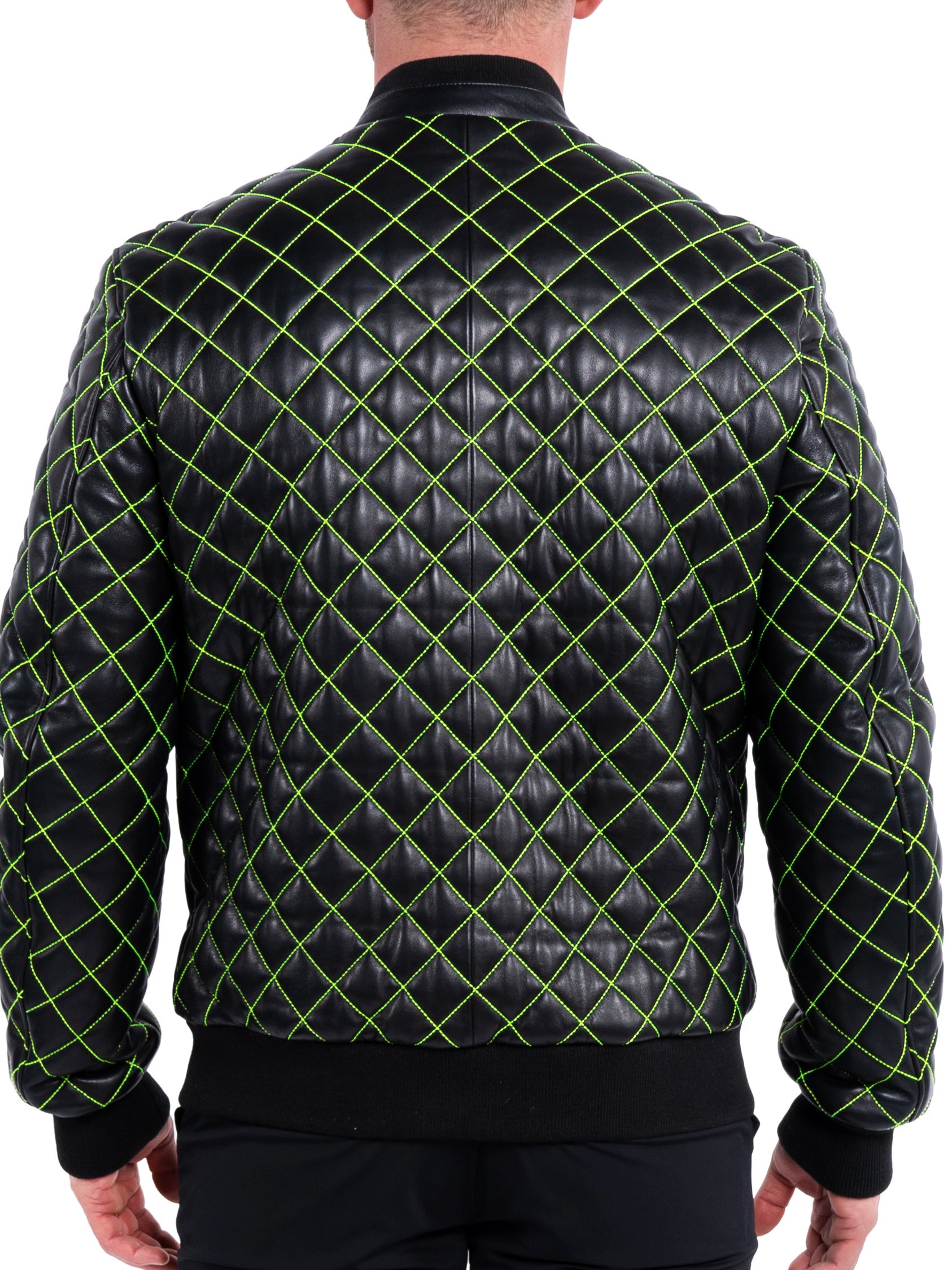Leather QuiltGreen Black