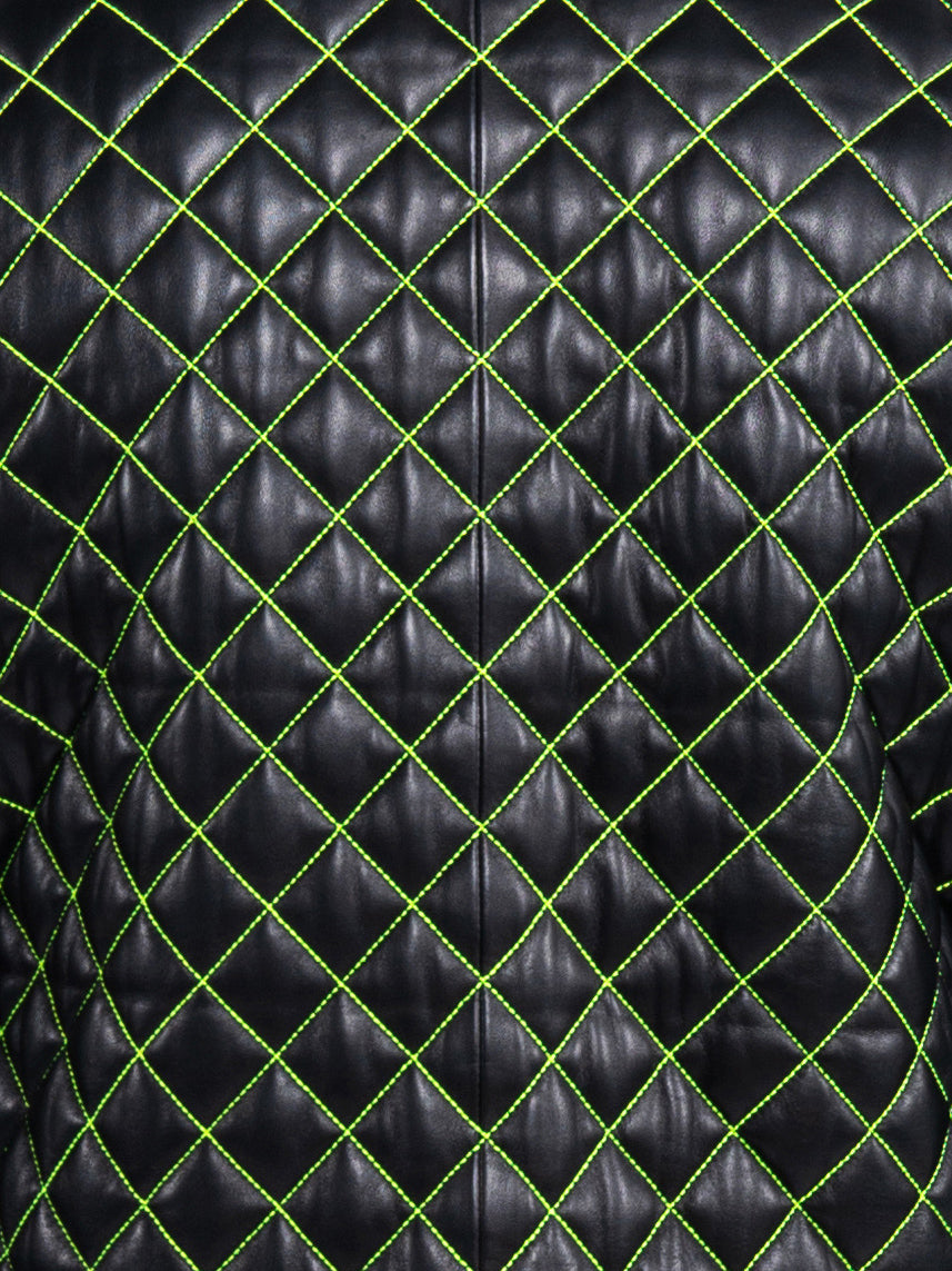 Leather QuiltGreen Black