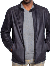 Leather Texture Blue View-5