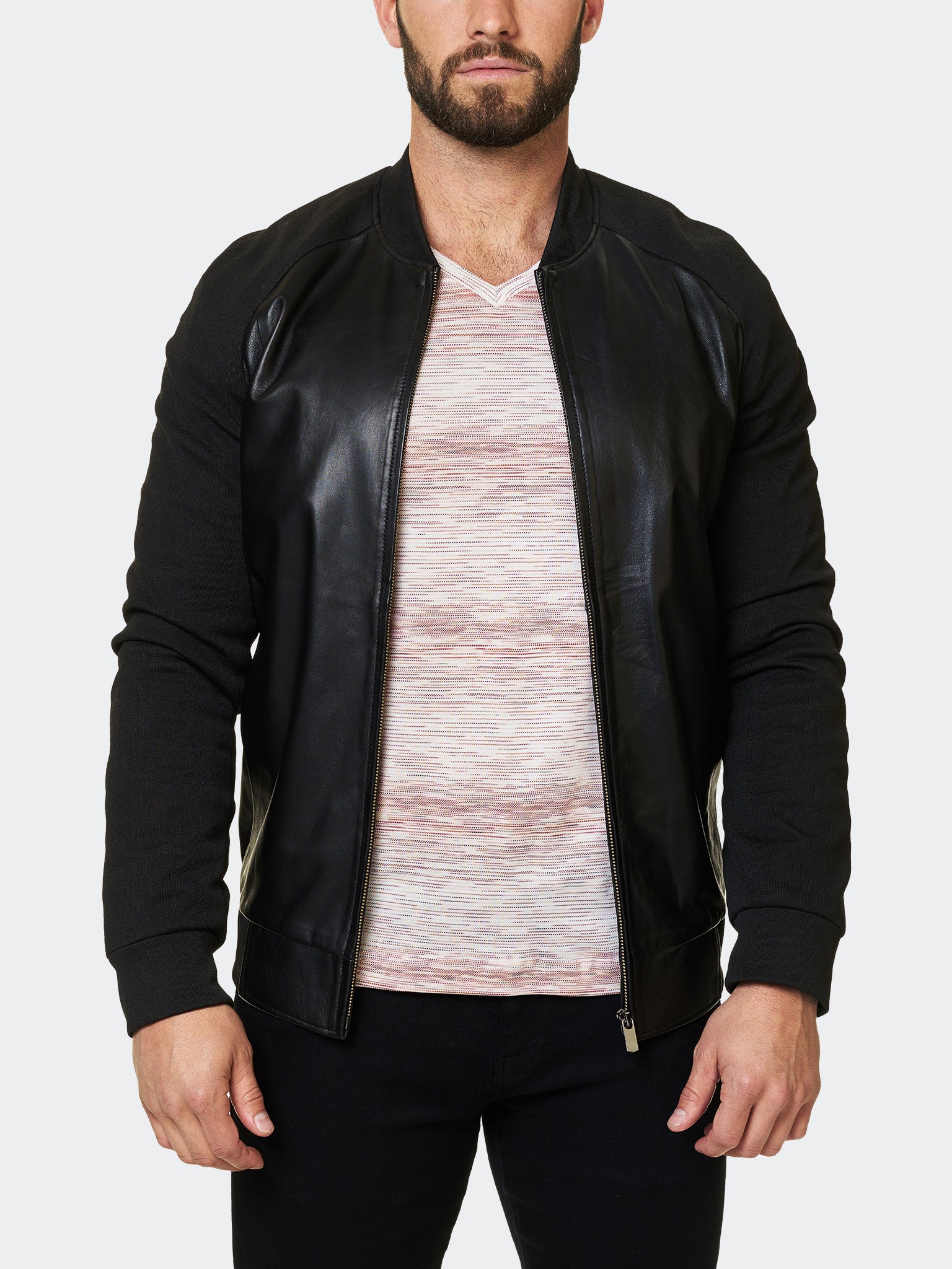 Perm Leather Double Black