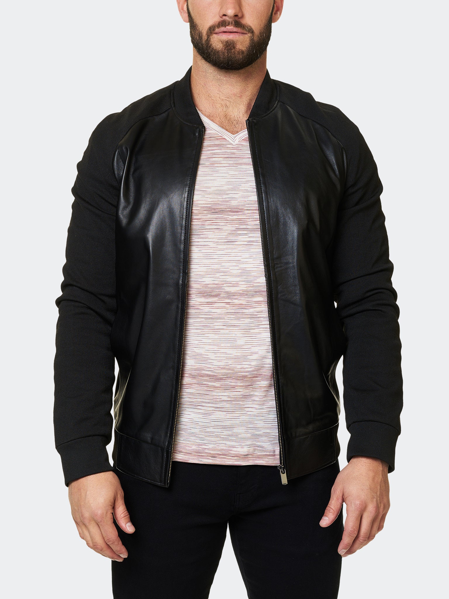 Perm Leather Double Black