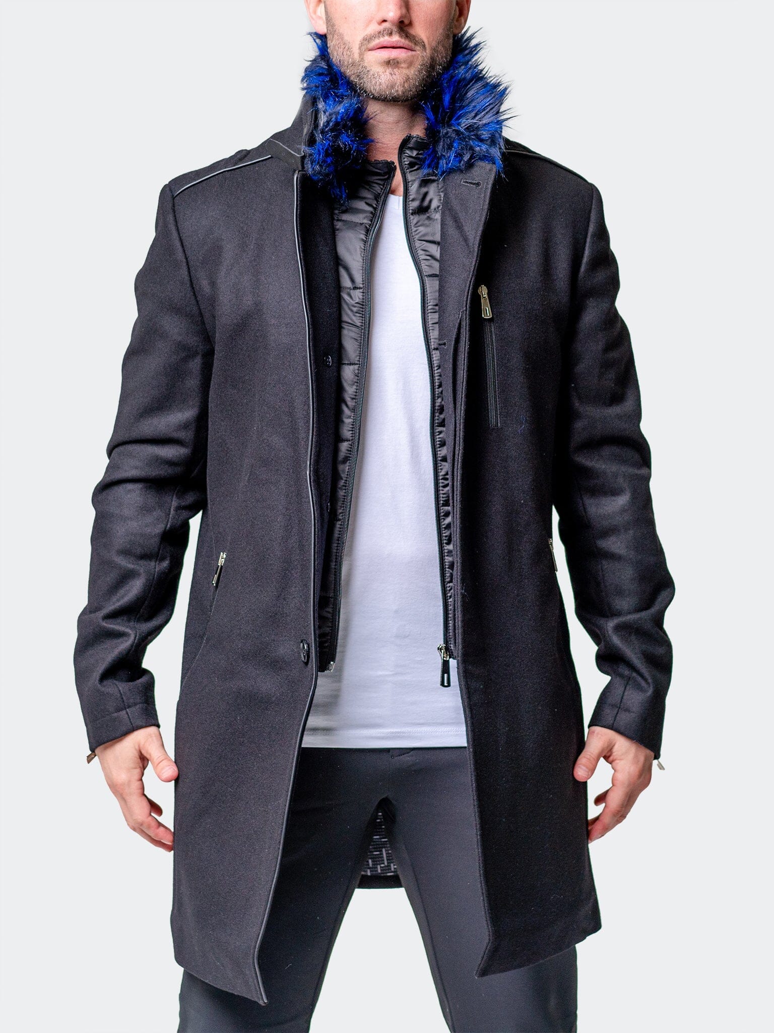 Peacoat CaptainBlueFur Black