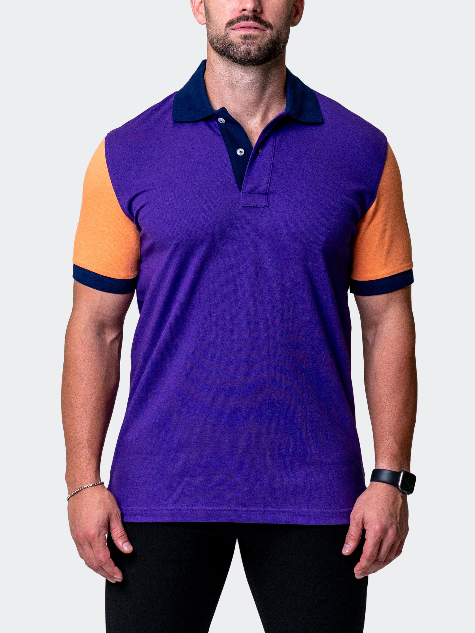 Mozart BlockTip Purple Polo