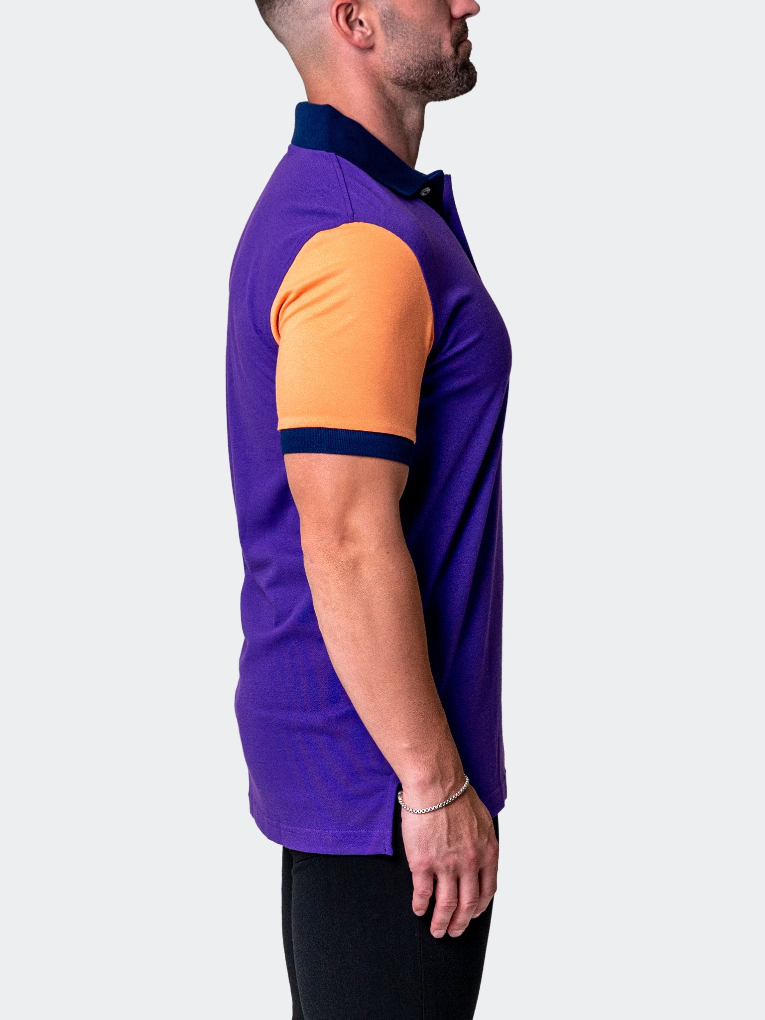 Mozart BlockTip Purple Polo