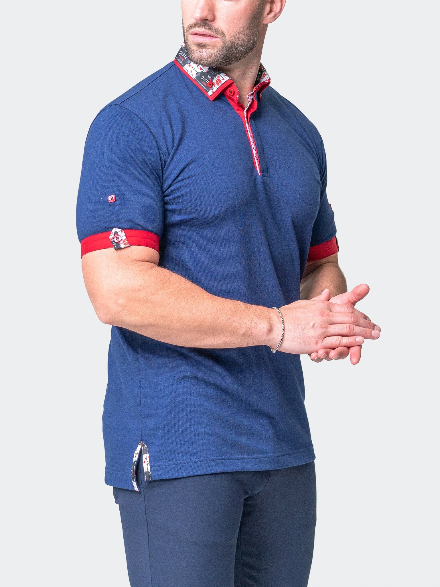 Mozart Solid Guilty Blue Polo