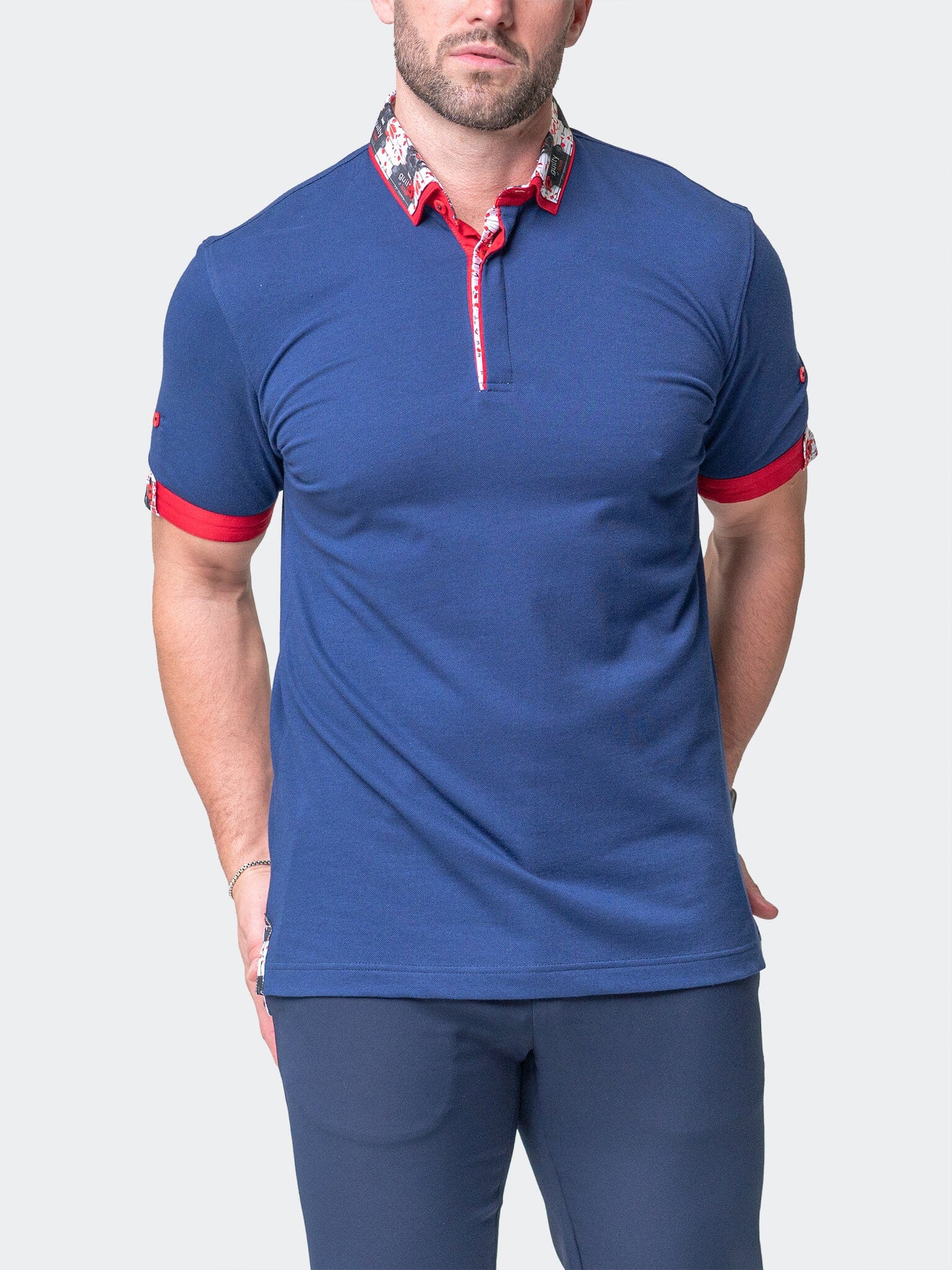 Mozart Solid Guilty Blue Polo