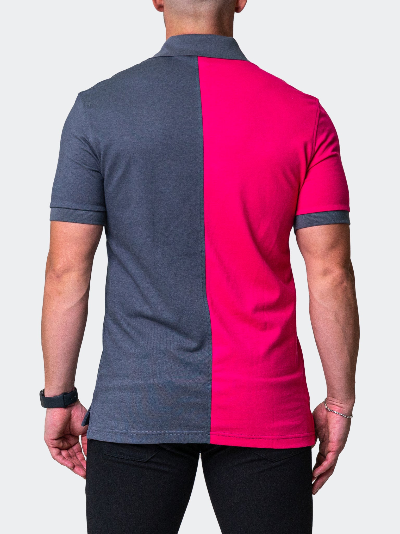Mozart Split Fuchsia Grey Polo
