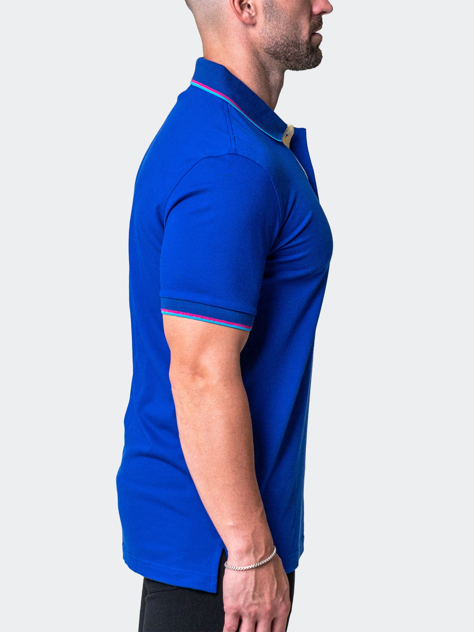 Mozart TwoTip Blue Polo Shirt